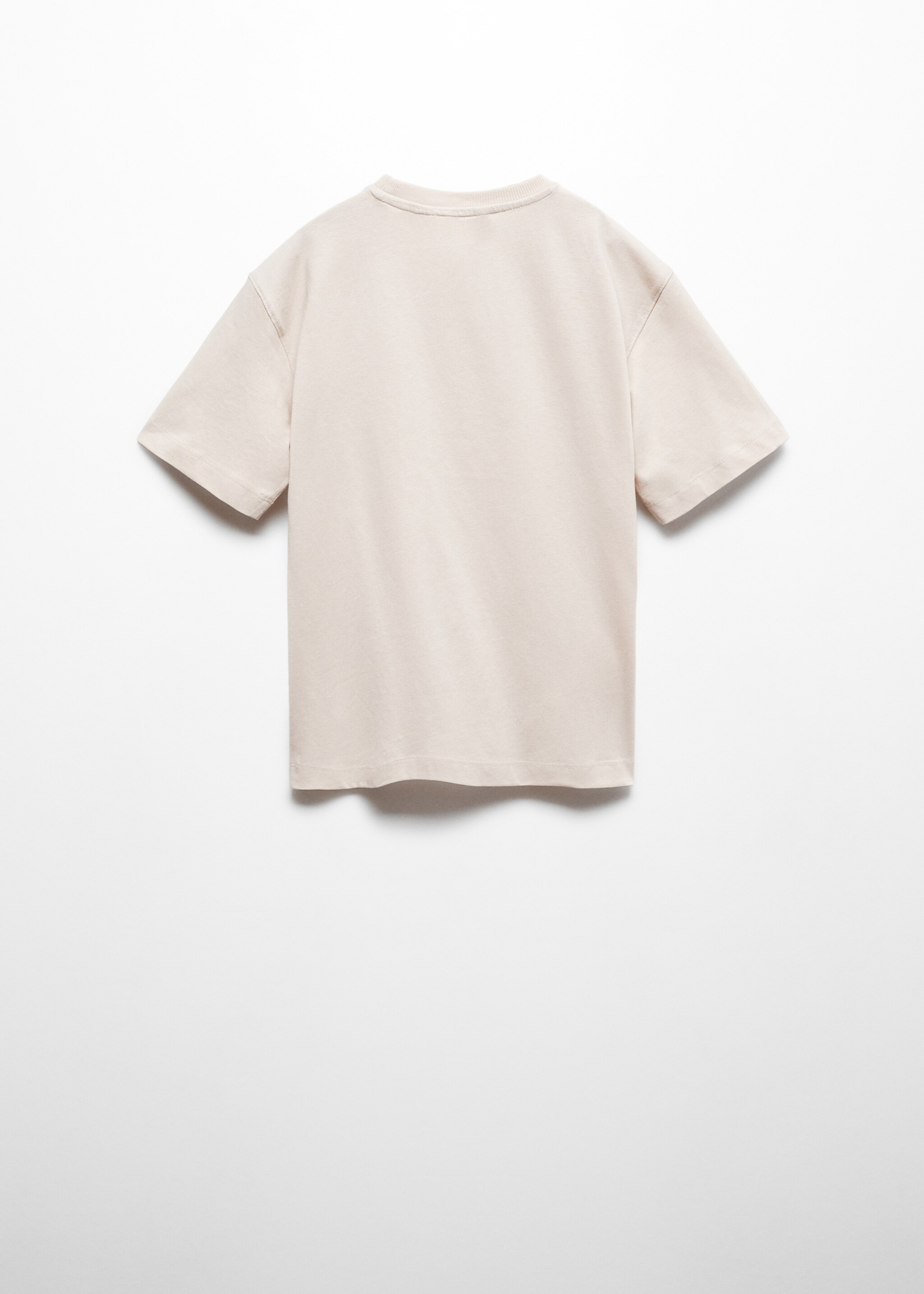 Surf printed t-shirt - Reverse of the article, Sand. Ref: 67006012-00.