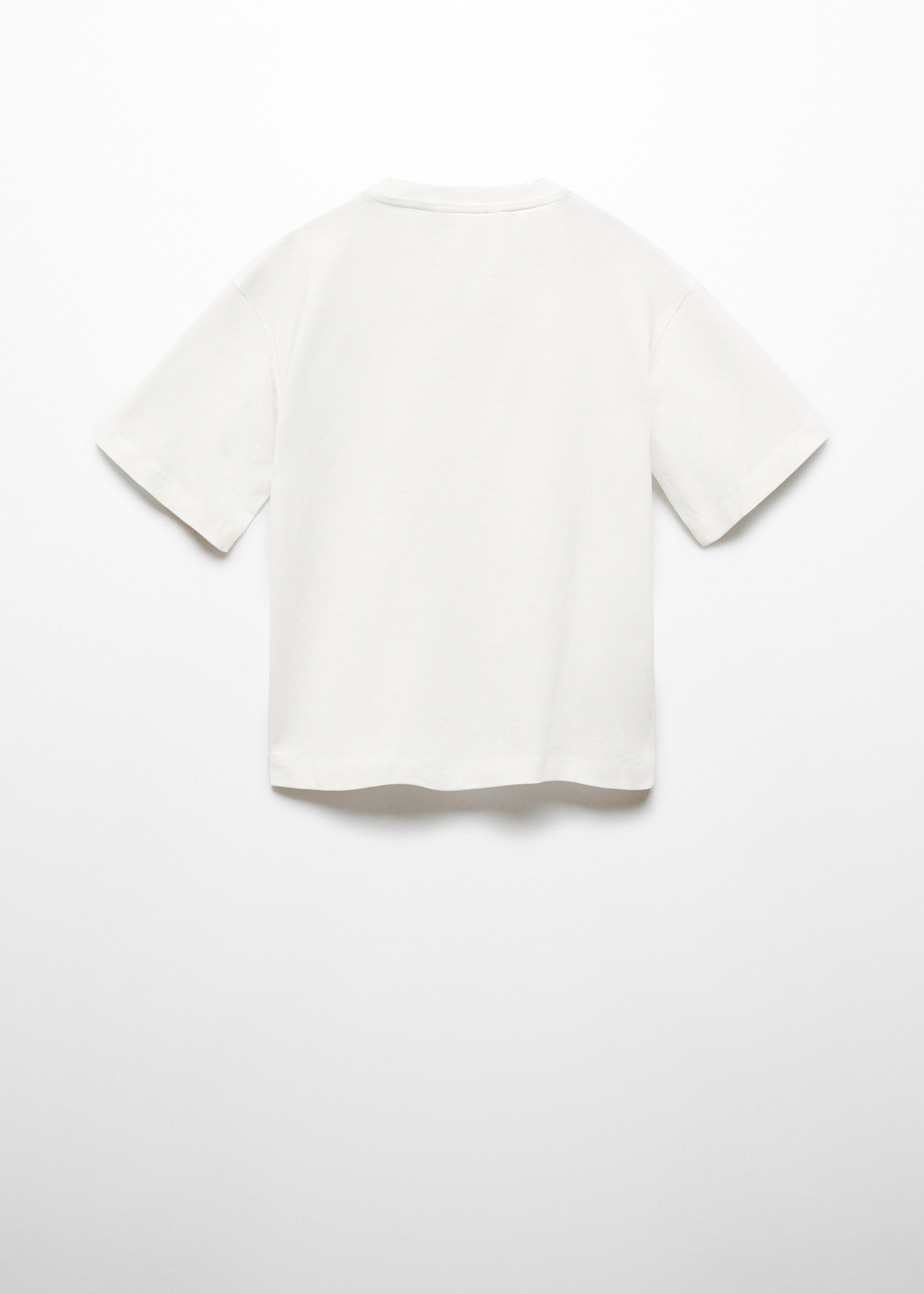 Printed message T-shirt - Reverse of the article