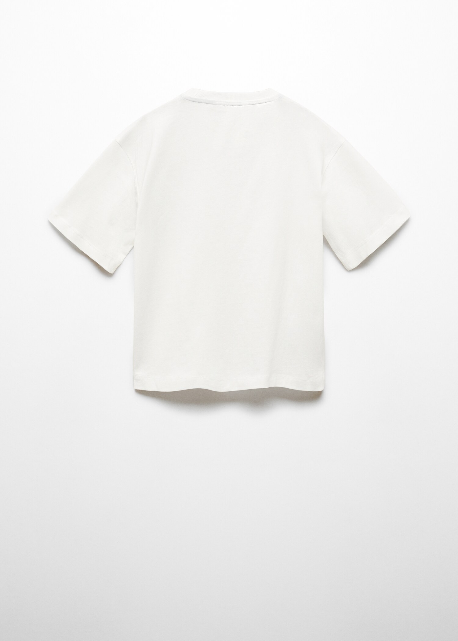 Printed message T-shirt - Reverse of the article