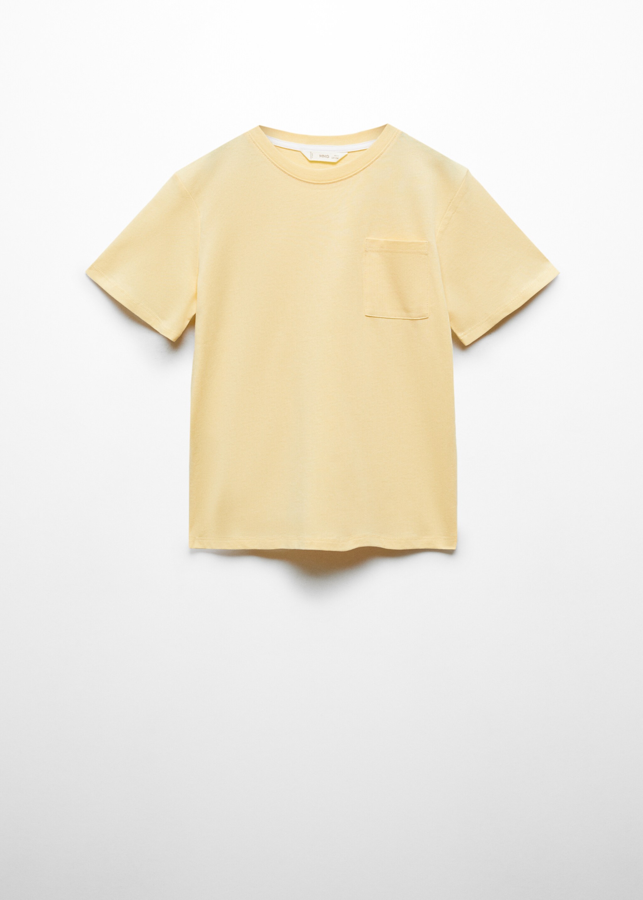 Essential cotton-blend T-shirt - Article without model, Yellow. Ref: 67006019-00.