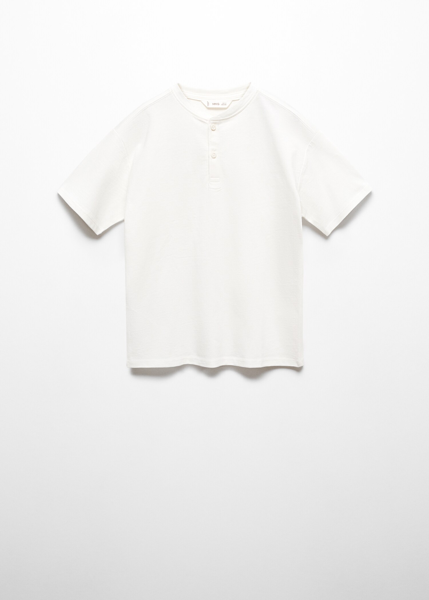 T-shirt bomull knappad - Artikel utan modell