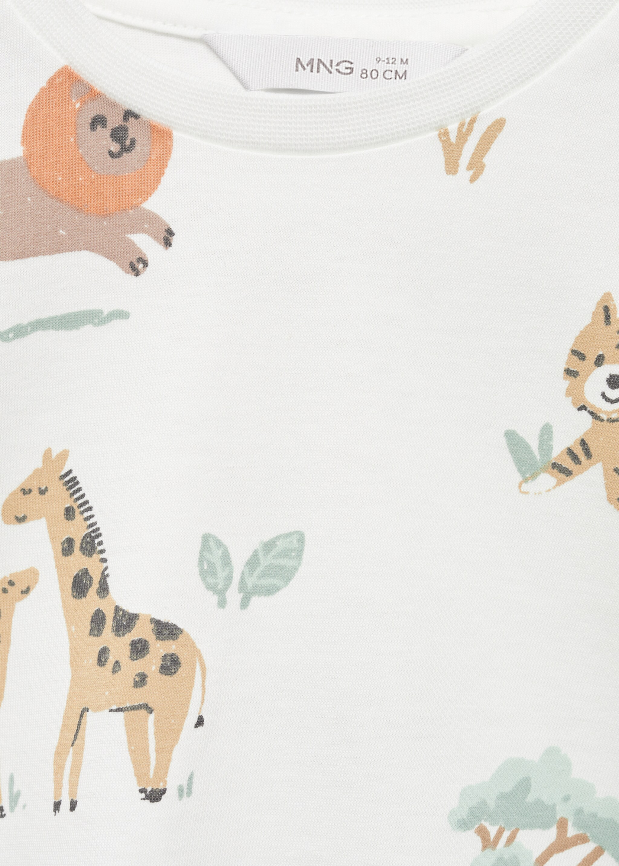 Animal print cotton t-shirt - Details of the article 8