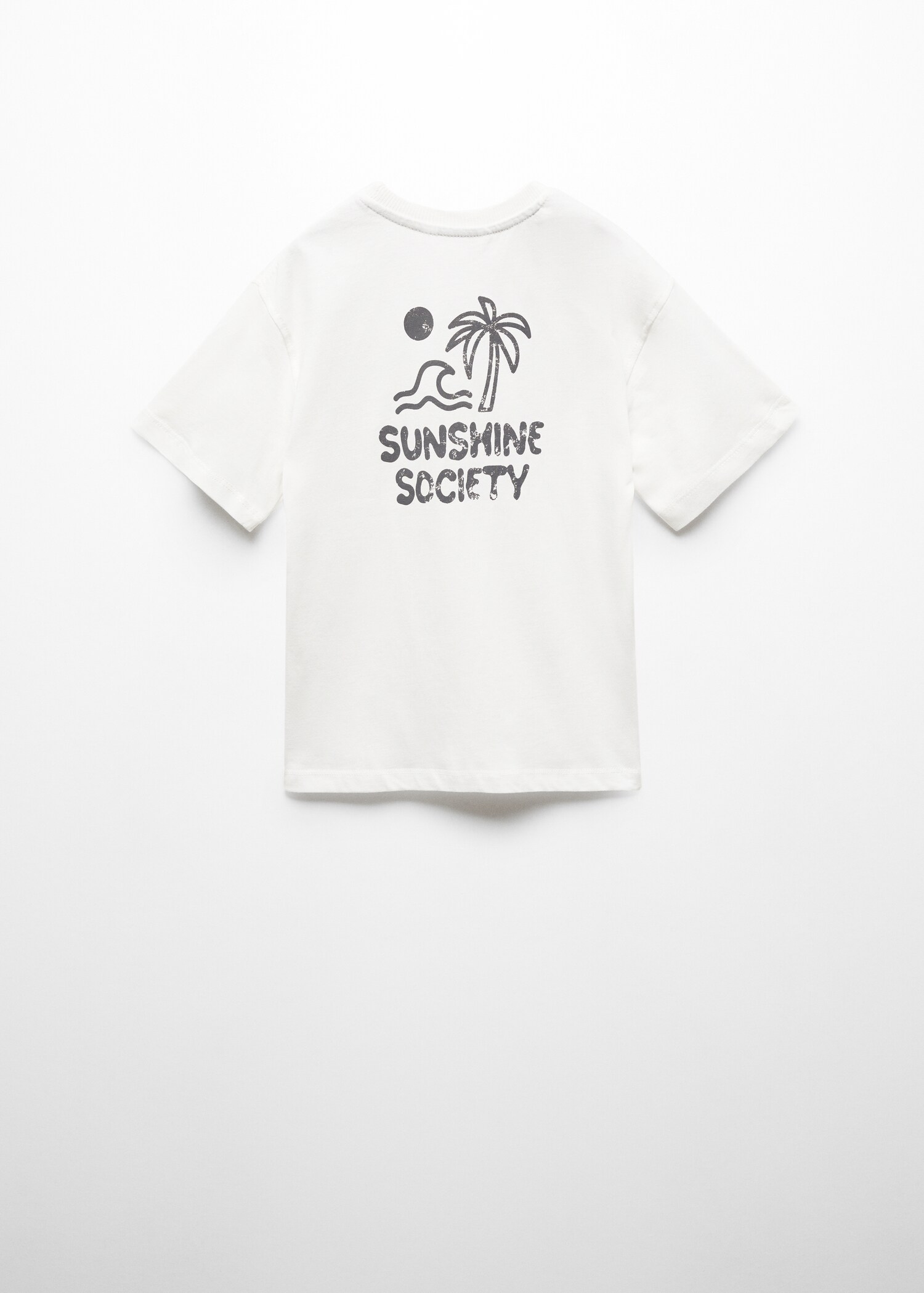 Kortärmad tryckt t-shirt - Artikelns baksida