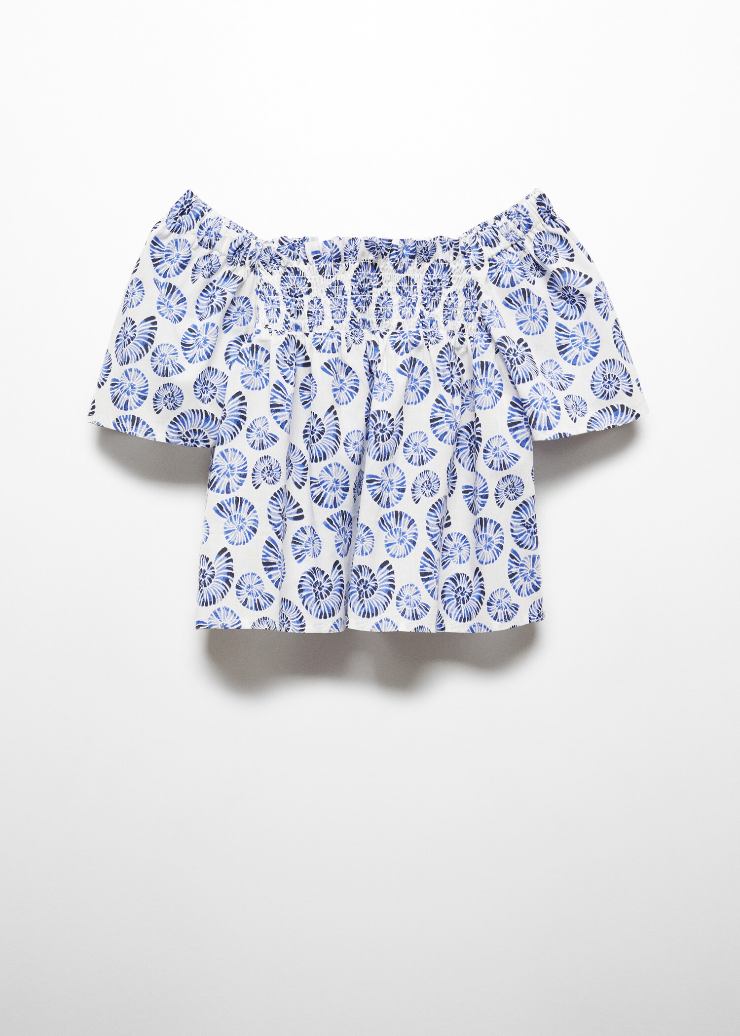 Ruched printed blouse - Article without model