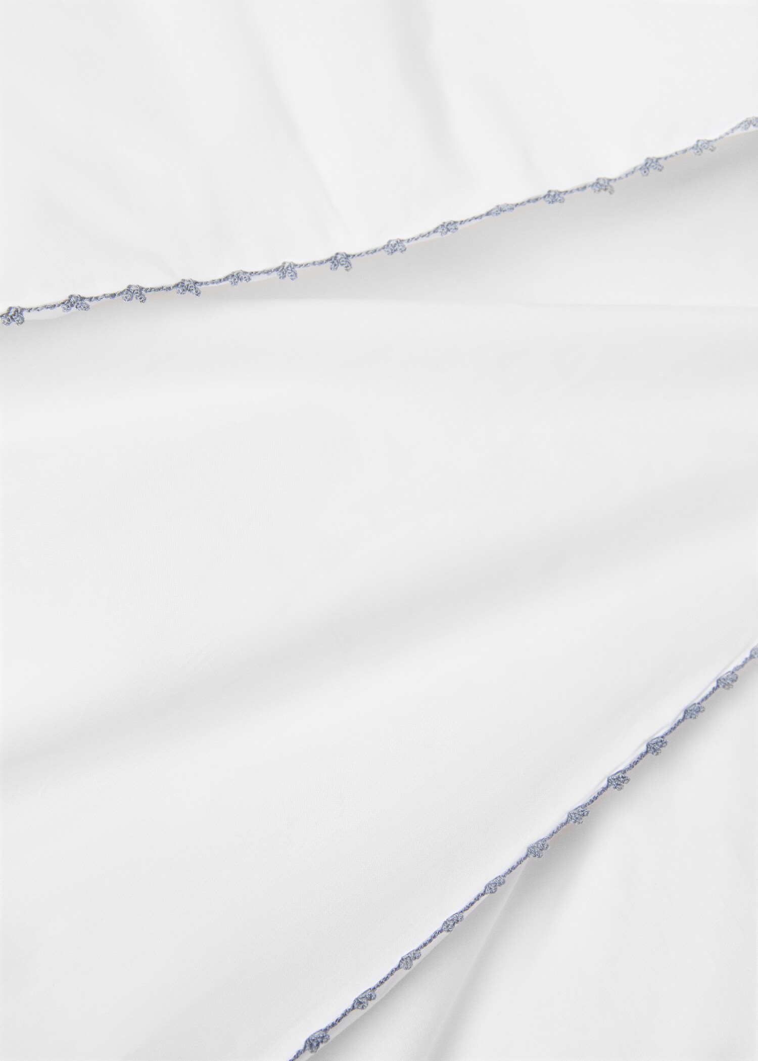 Housse de couette coton détail brodé lit 180/200 cm - Détail de l'article 2