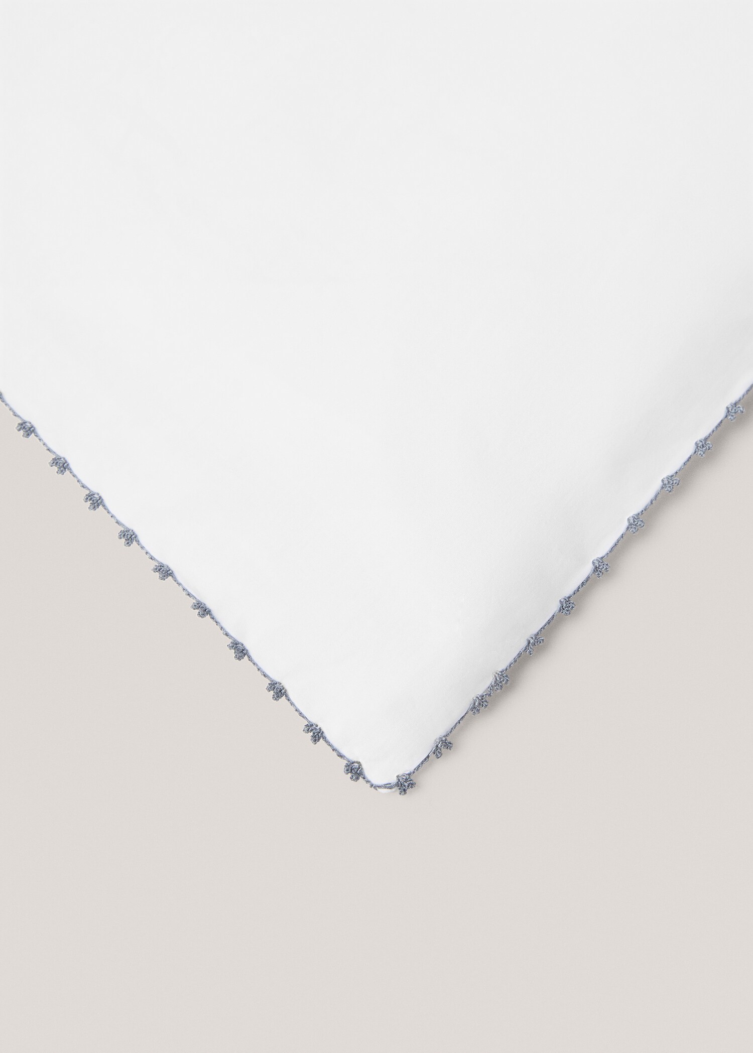 Housse de couette coton détail brodé lit 180/200 cm - Détail de l'article 3