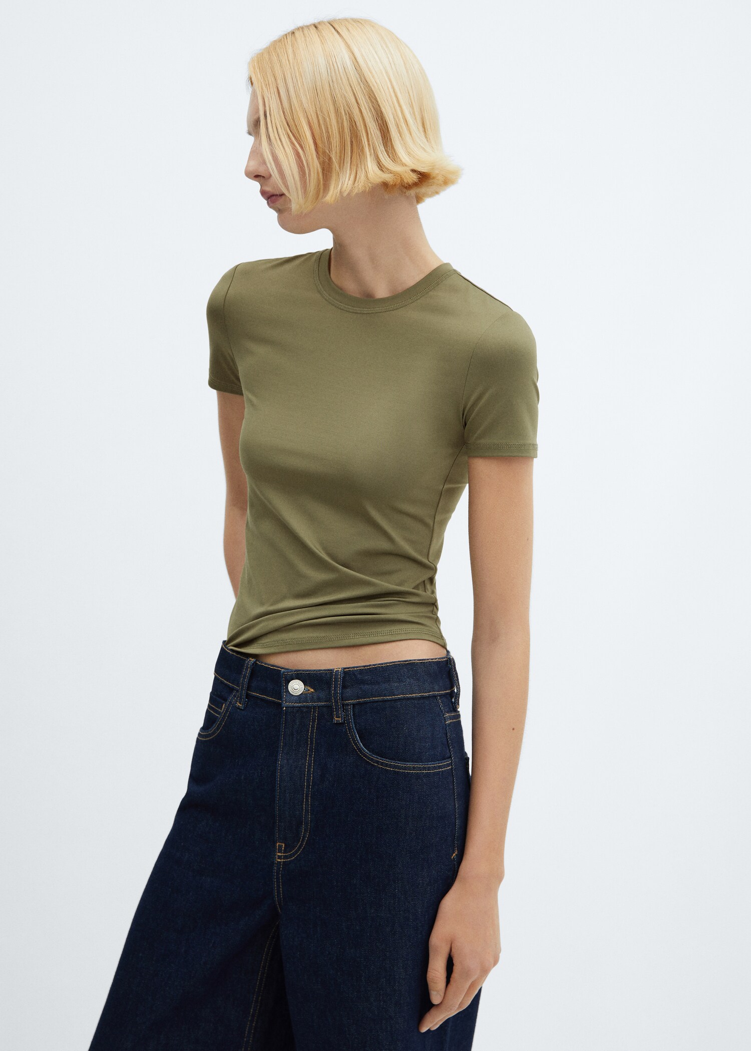 Kurzarm-T-Shirt - Mittlere Ansicht