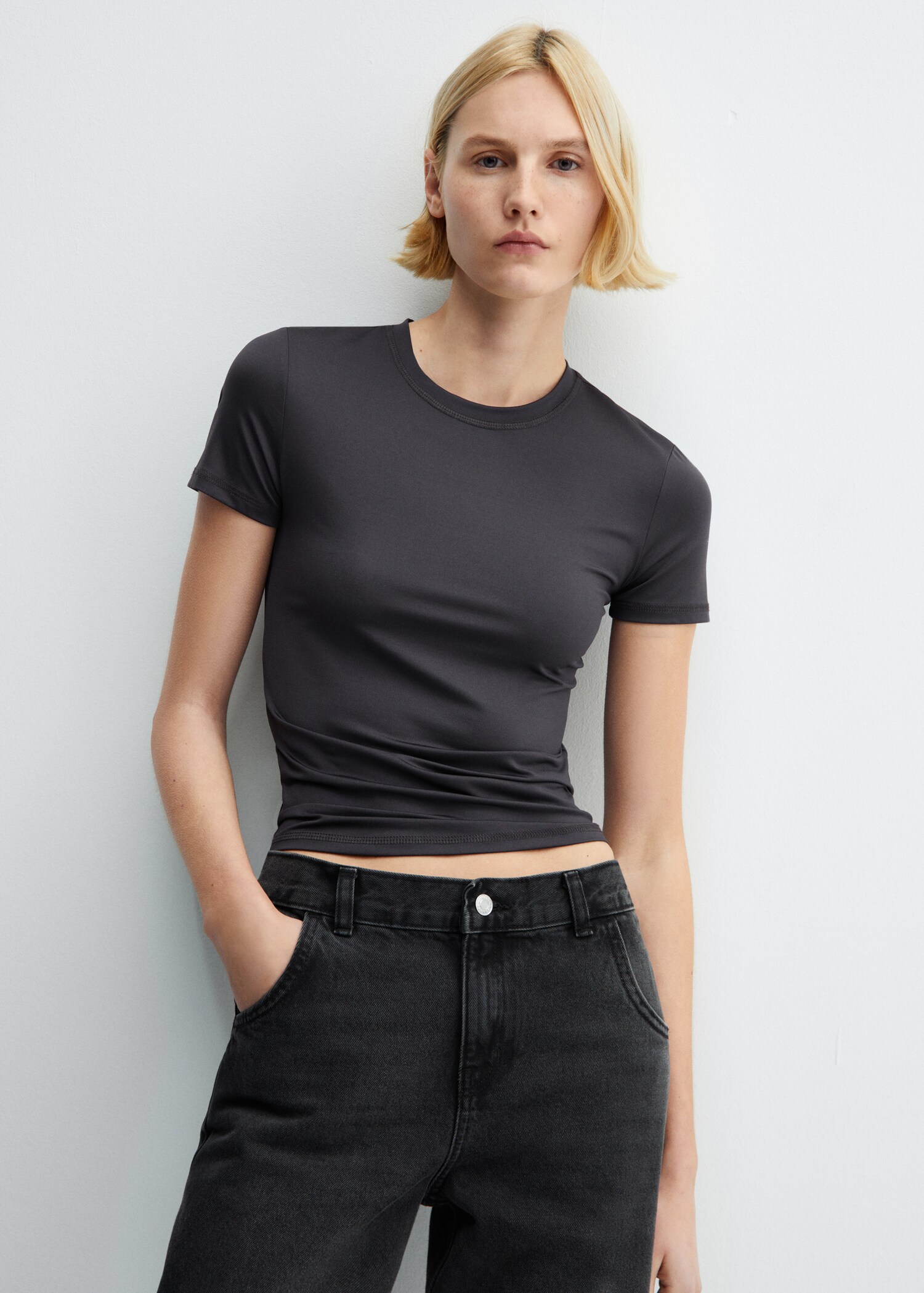 Kurzarm-T-Shirt - Mittlere Ansicht