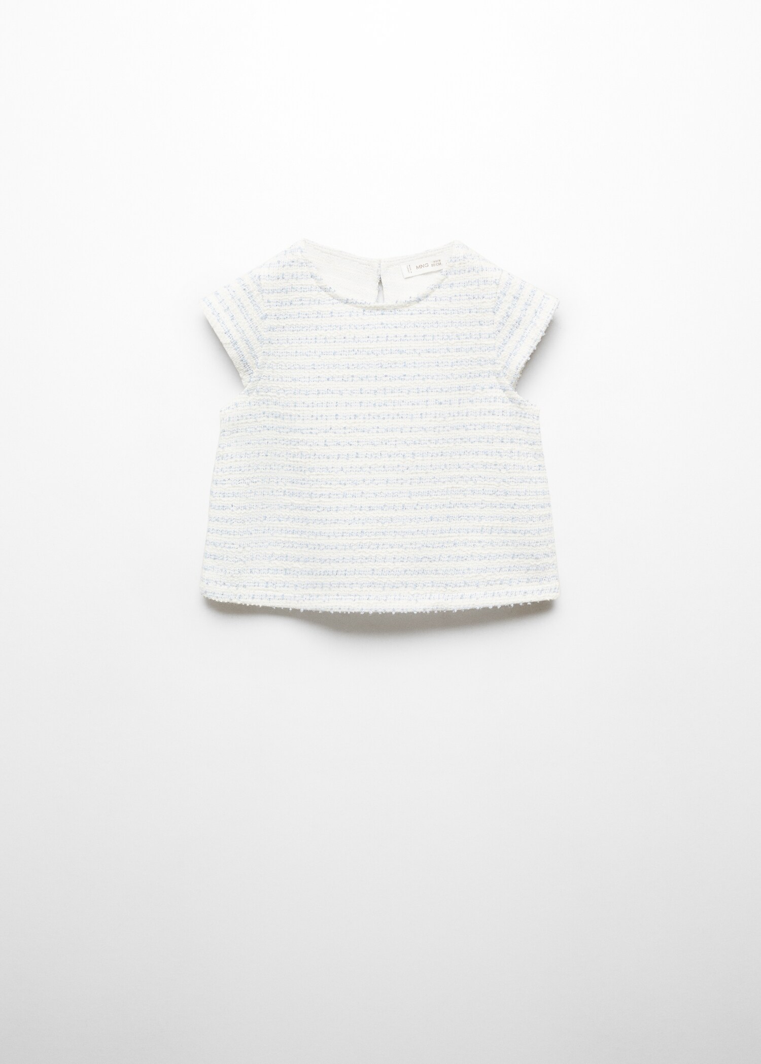 Getextureerd overslag T-shirt - Artikel zonder model