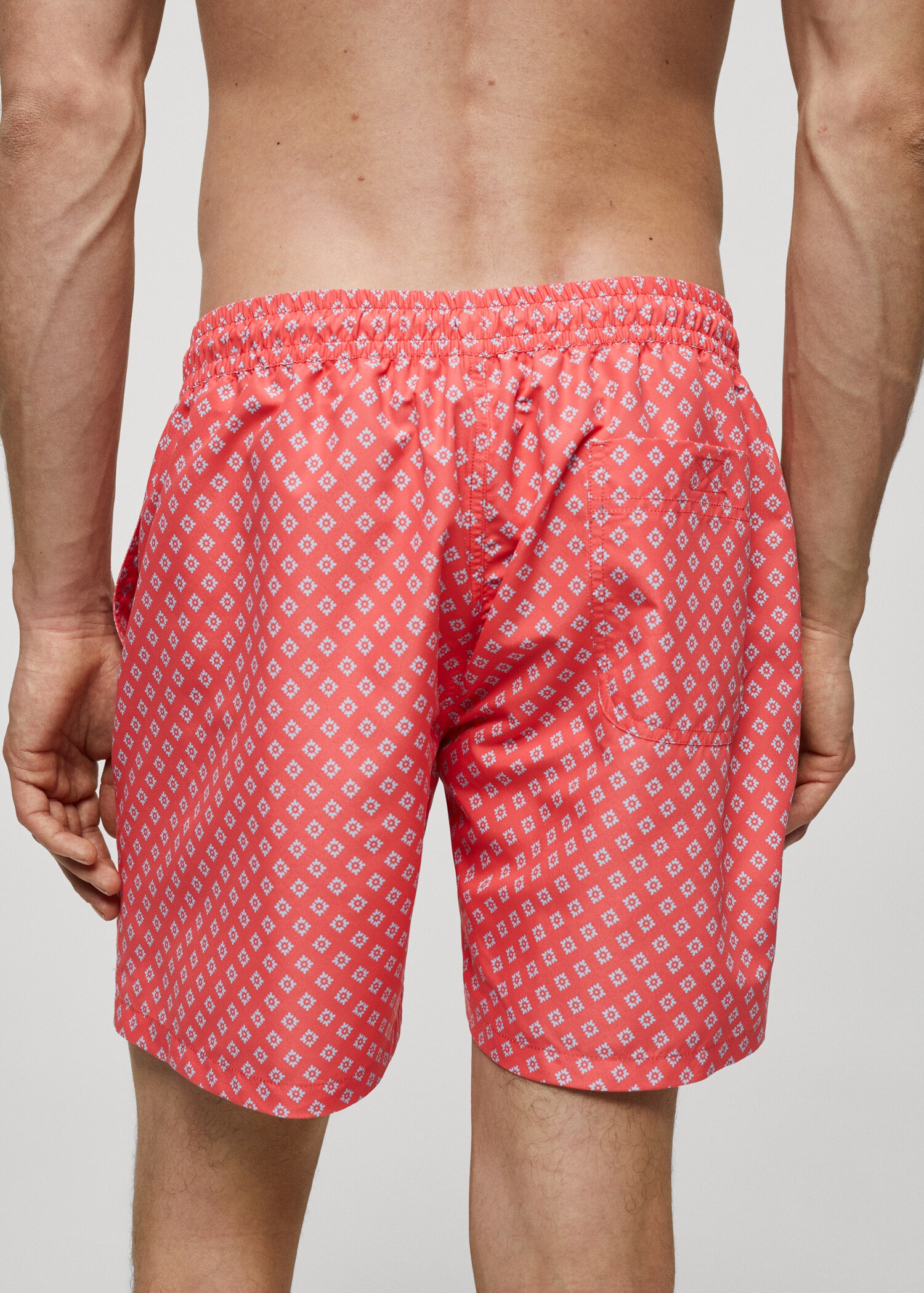 Printed swimsuit with drawstring - Details of the article 6