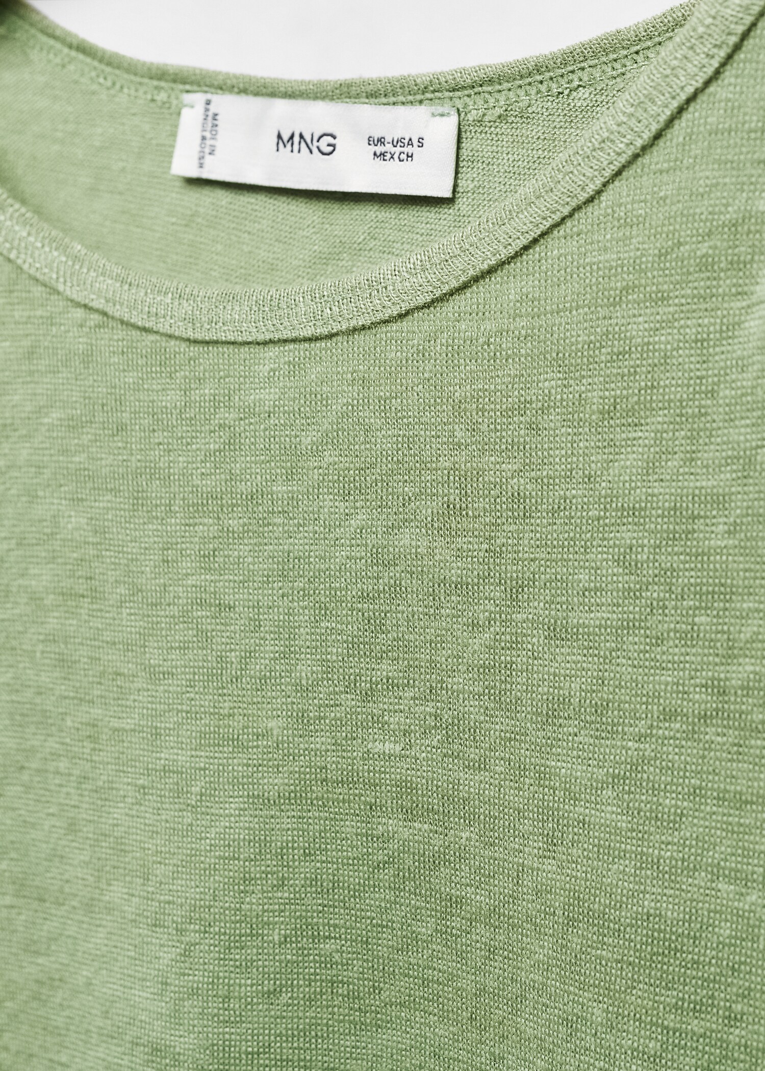 T-Shirt aus 100 % Leinen - Detail des Artikels 8
