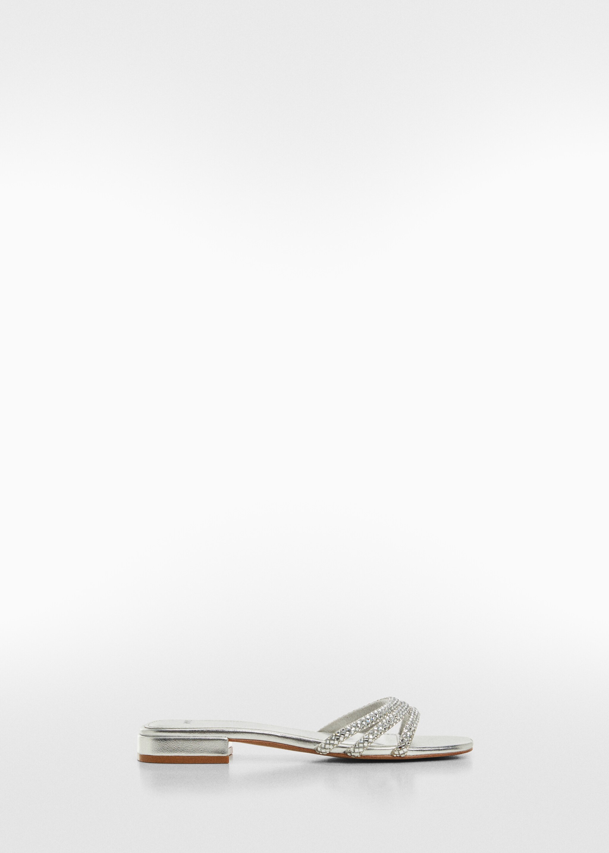 Sandals with glitter straps - Article without model