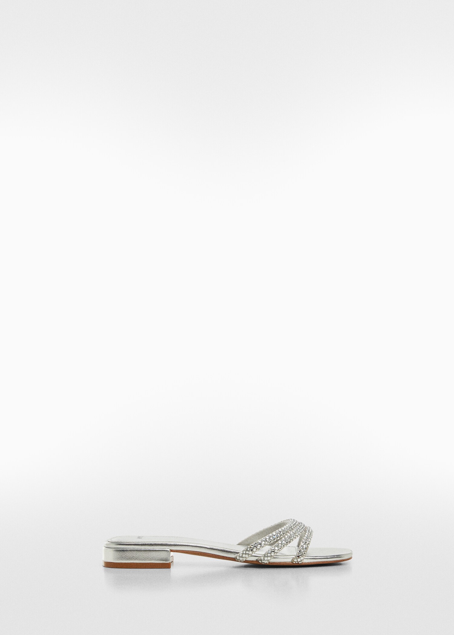 Sandals with glitter straps - Article without model
