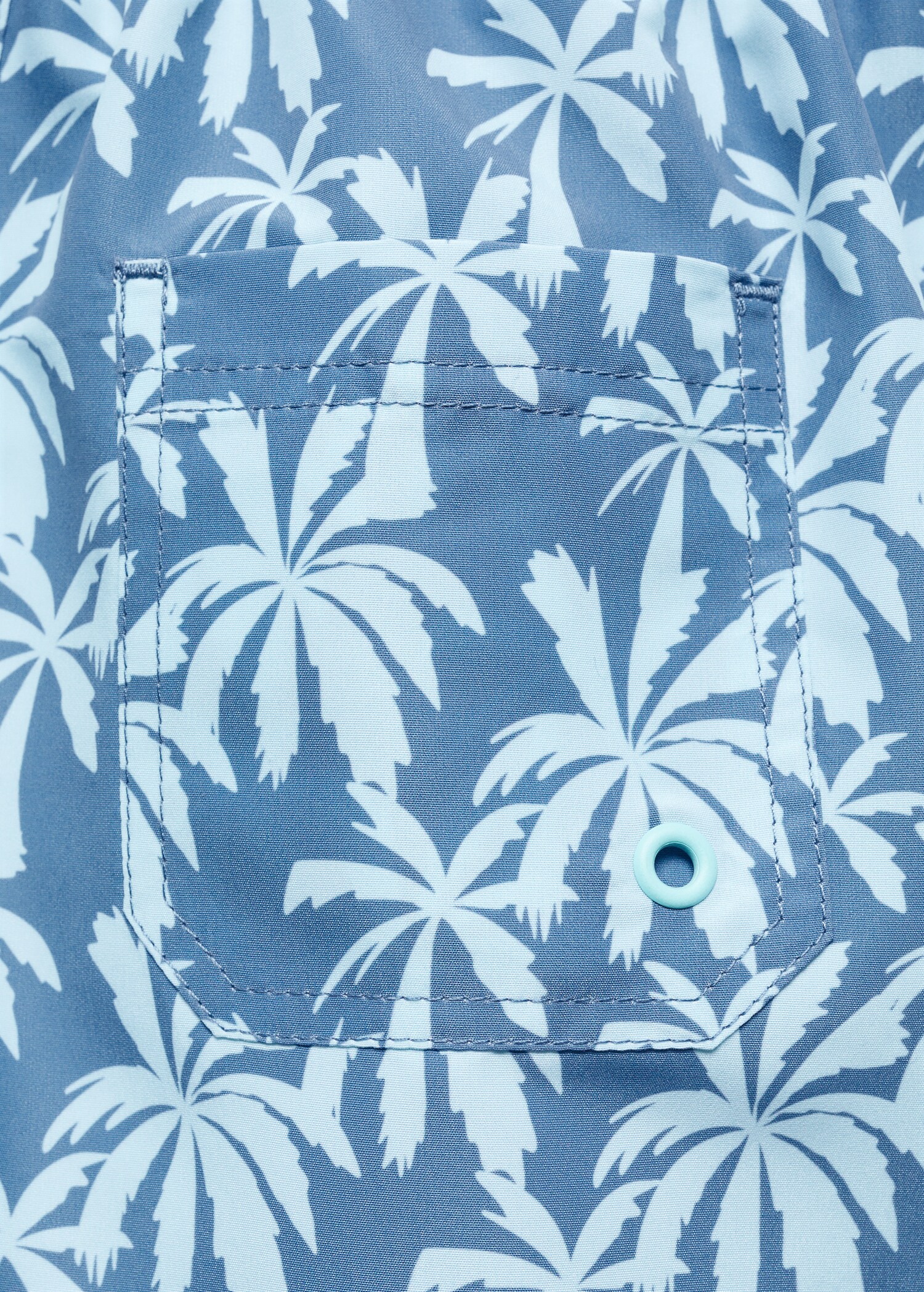 Palm trees print swimsuit trunks - Details of the article 8