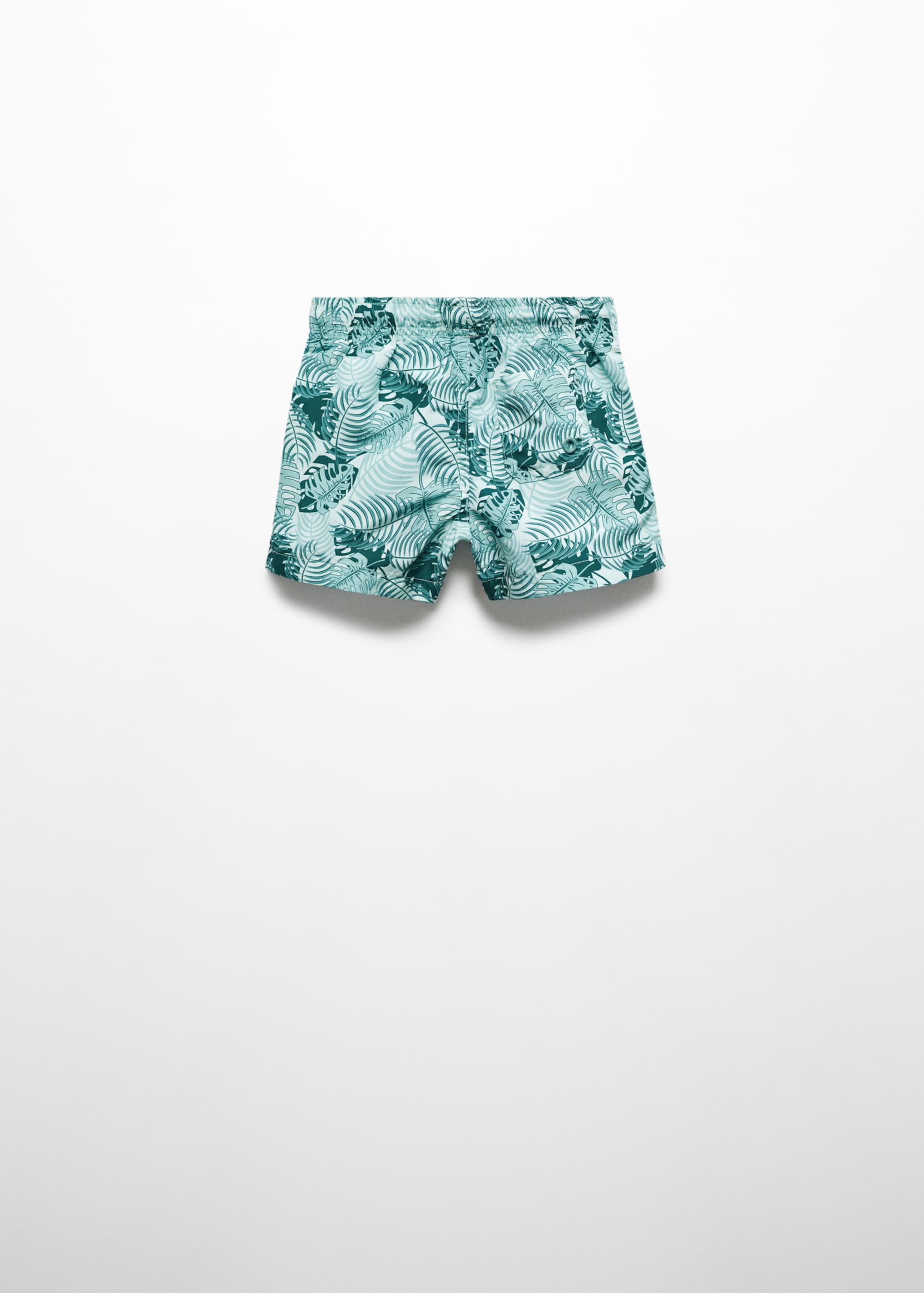 Leaf-print swimsuit - Reverse of the article