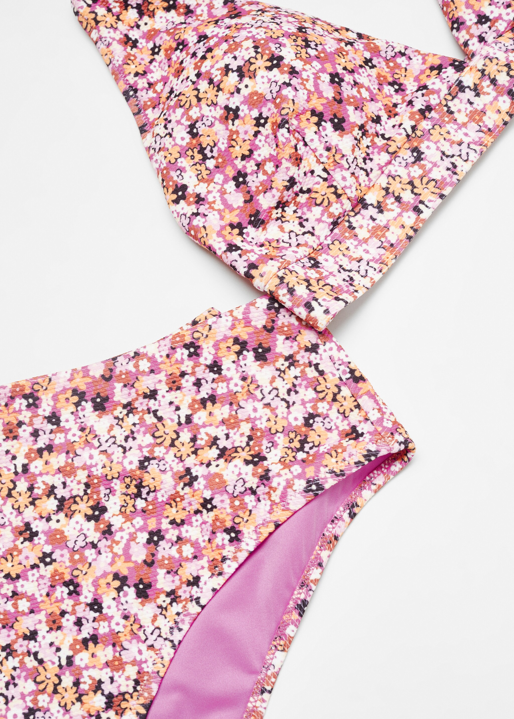 Sujetador bikini floral - Detalle del artículo 8, Rosa. Ref: 67006743-00.