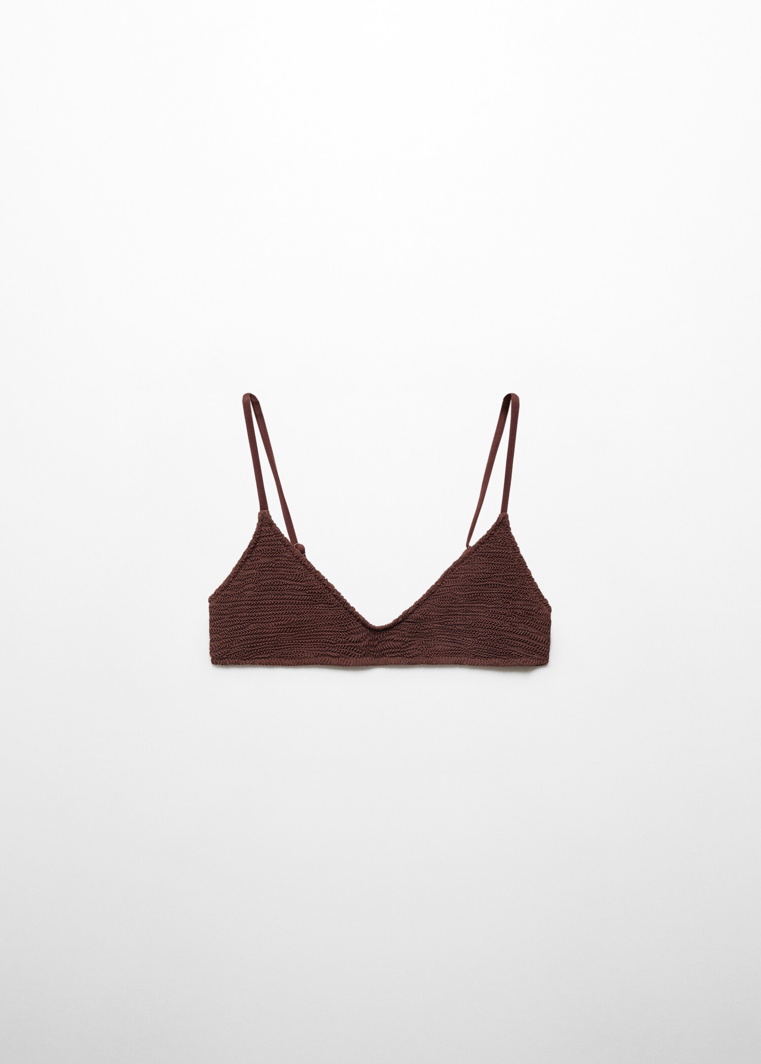 Textured bikini top - Article without model