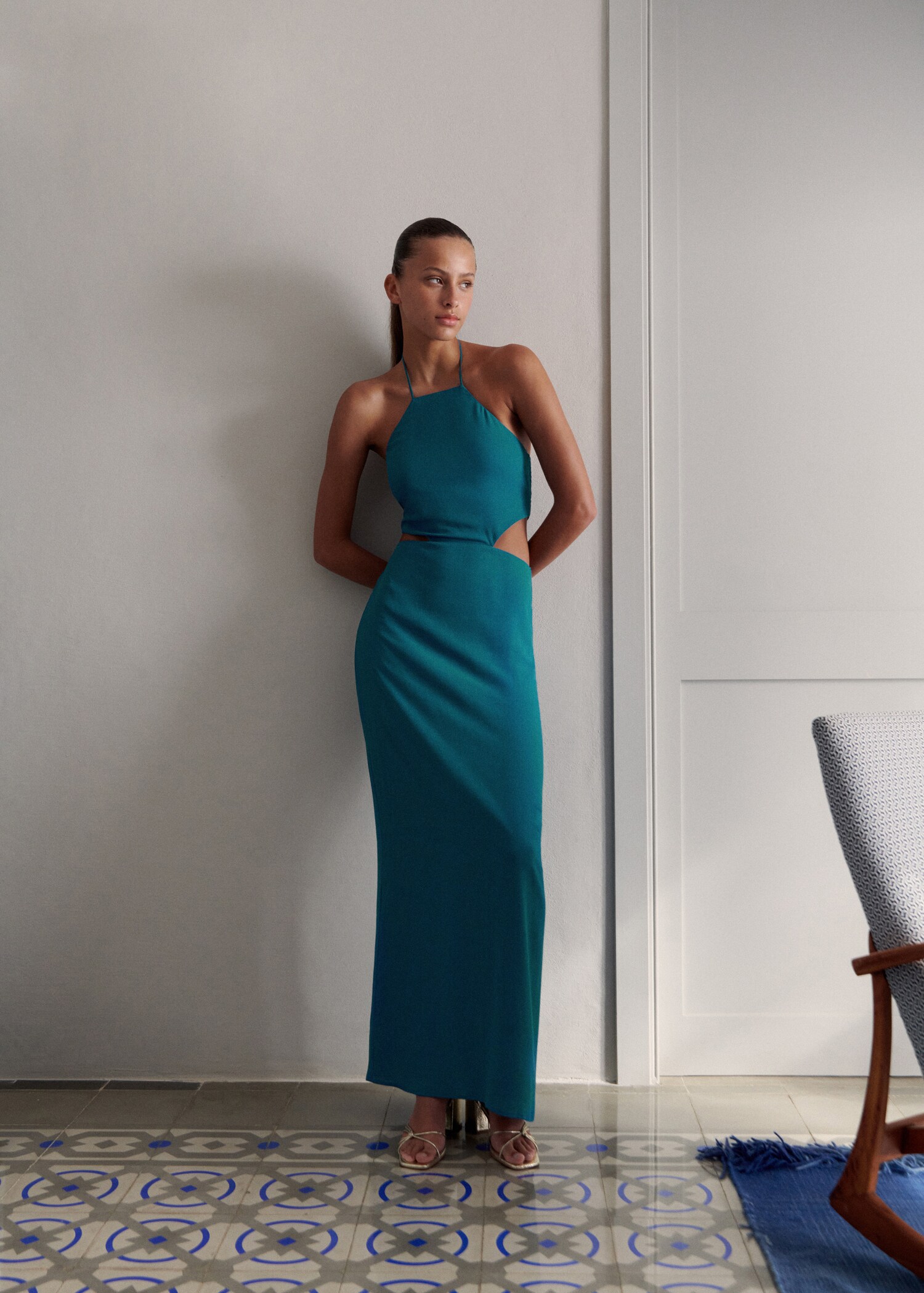 Long halter dress - Details of the article 5