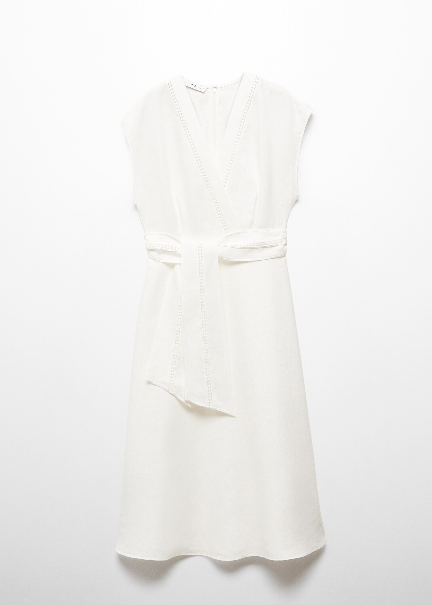 100% linen dress with bow - Article without model