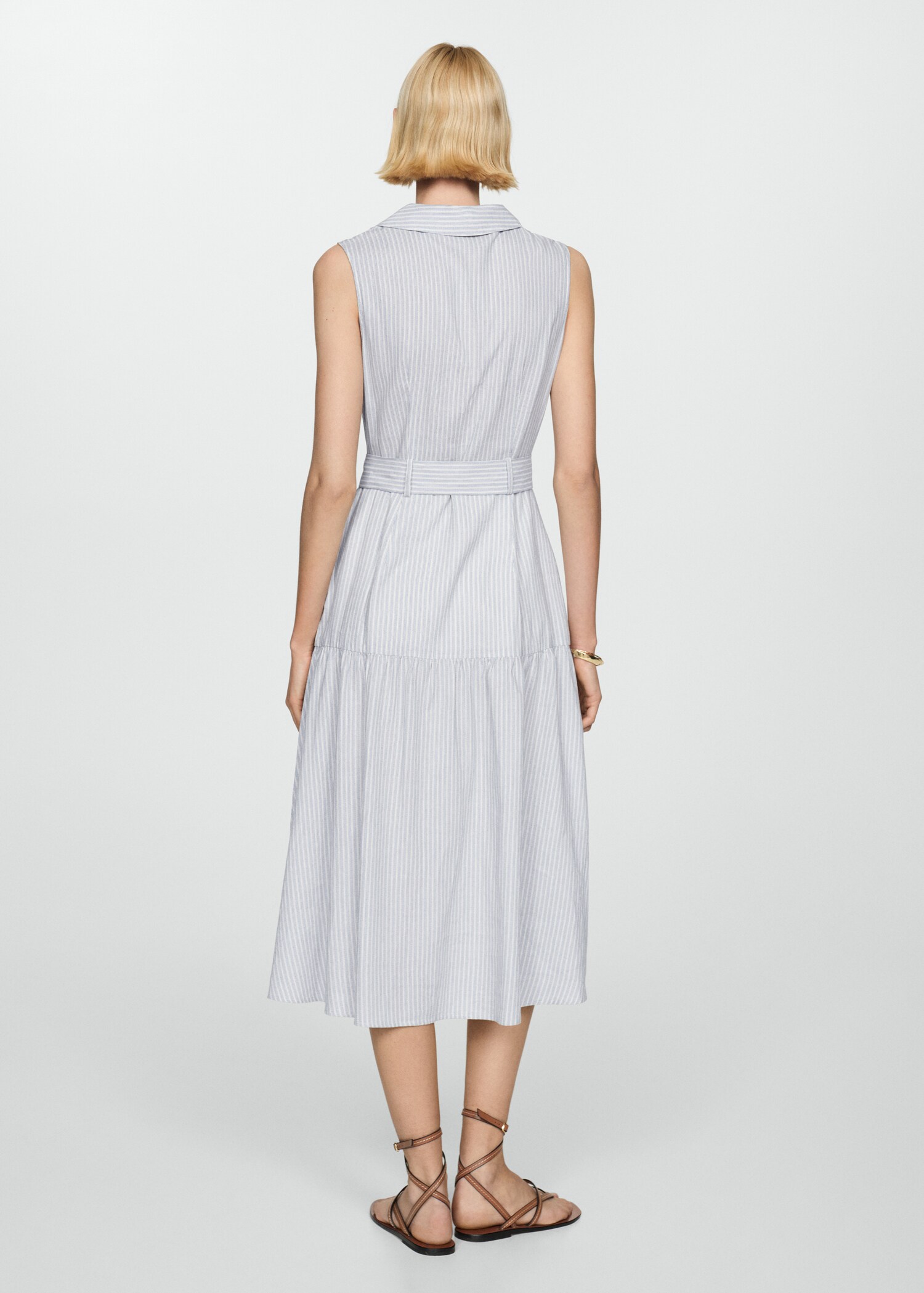 Belt shirt dress - Reverse of the article