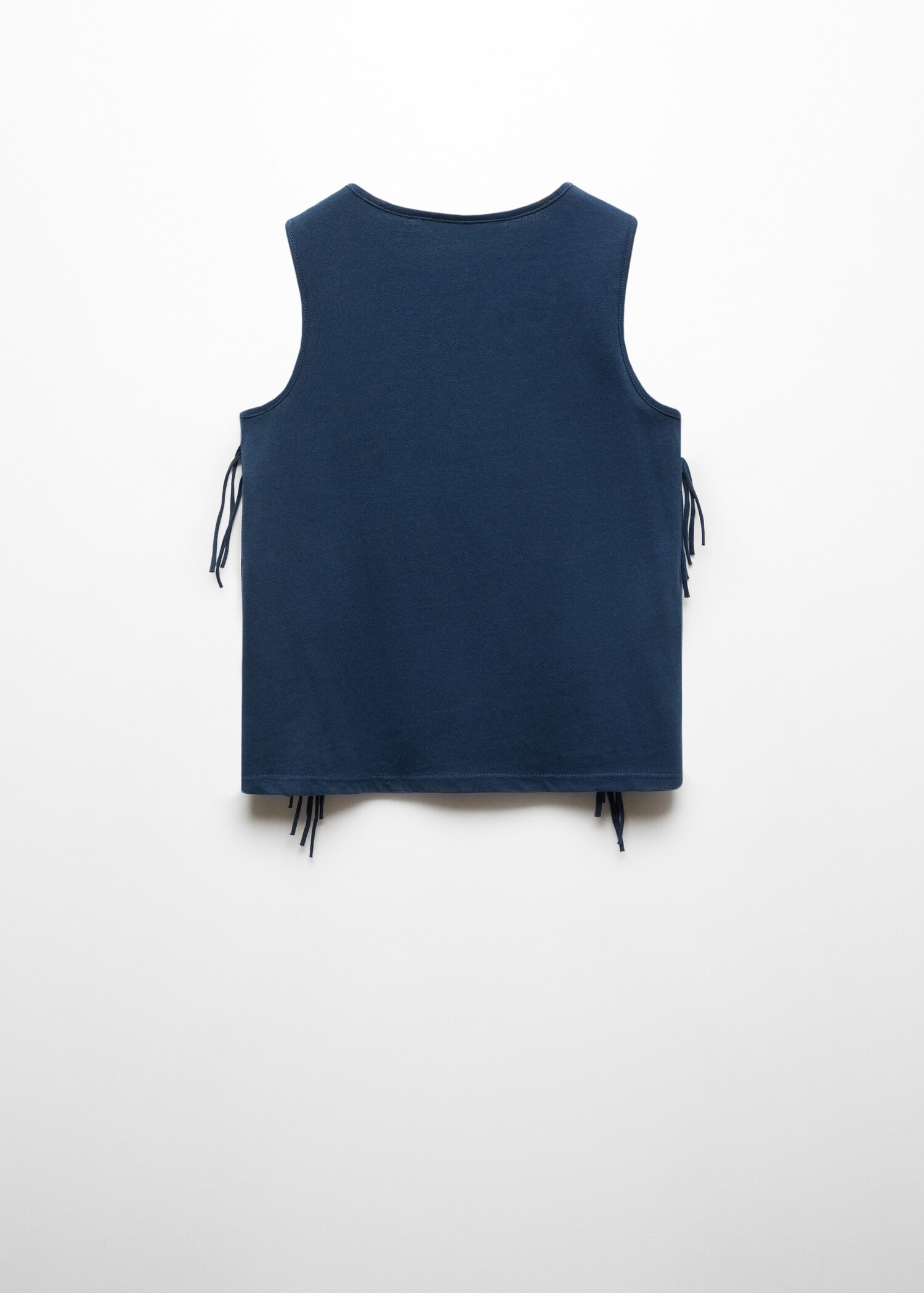 Fringe cotton T-shirt - Reverse of the article