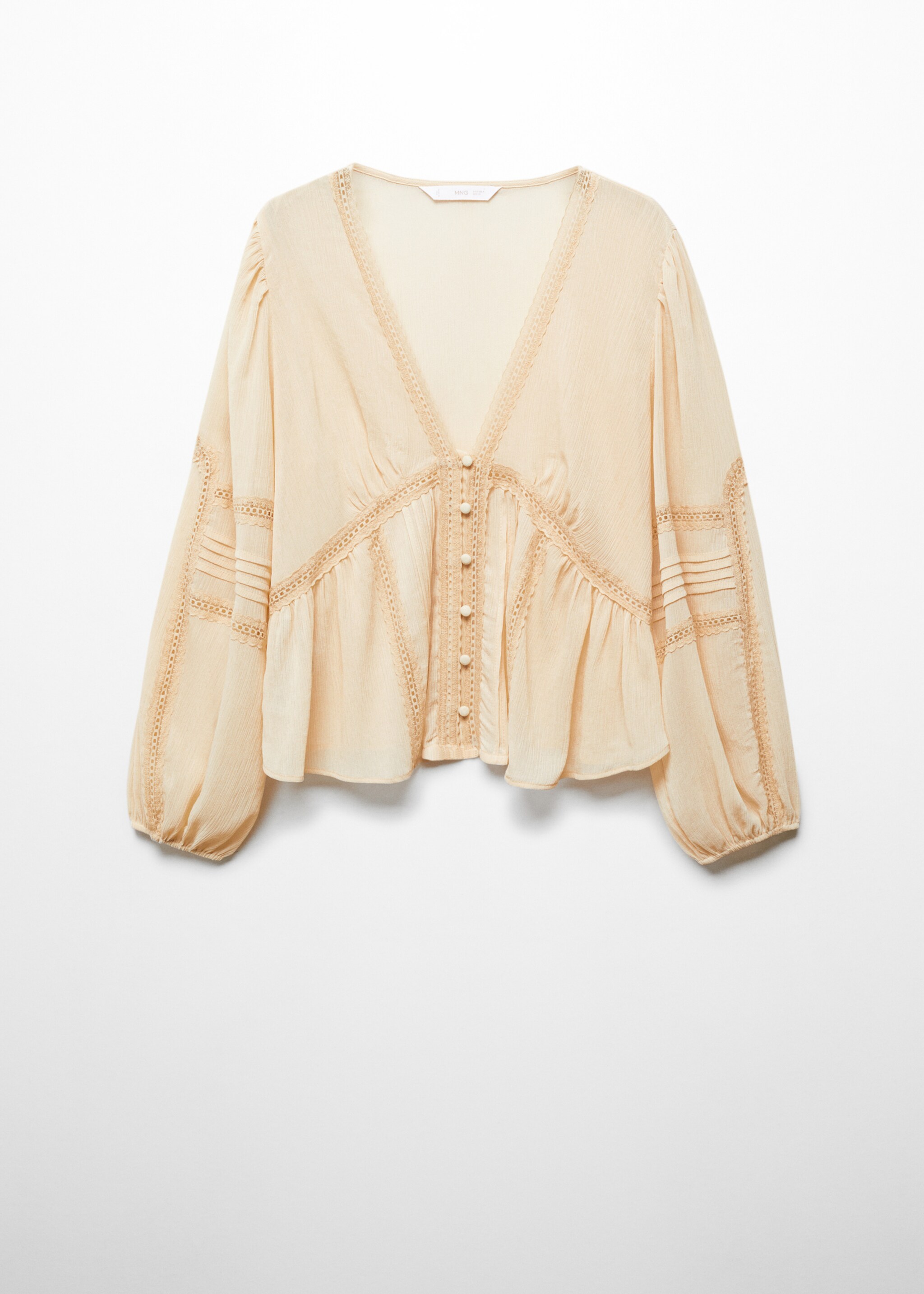 Fließende Bluse mit Stickereien - Artikel ohne Model