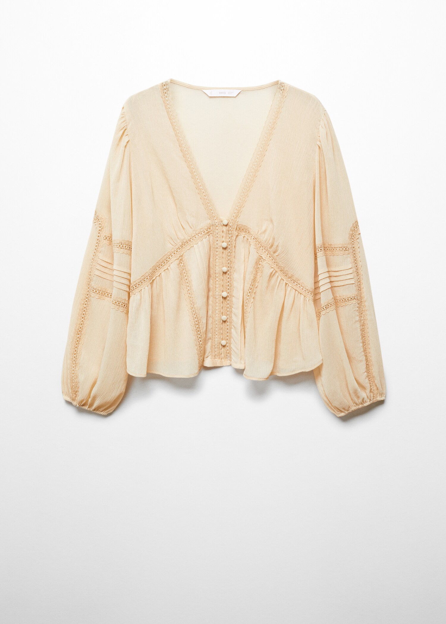 Embroidered flowy blouse - Article without model