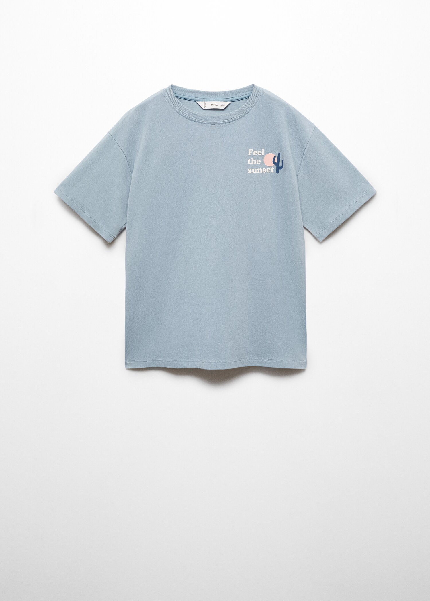 Printed cotton-blend T-shirt - Article without model