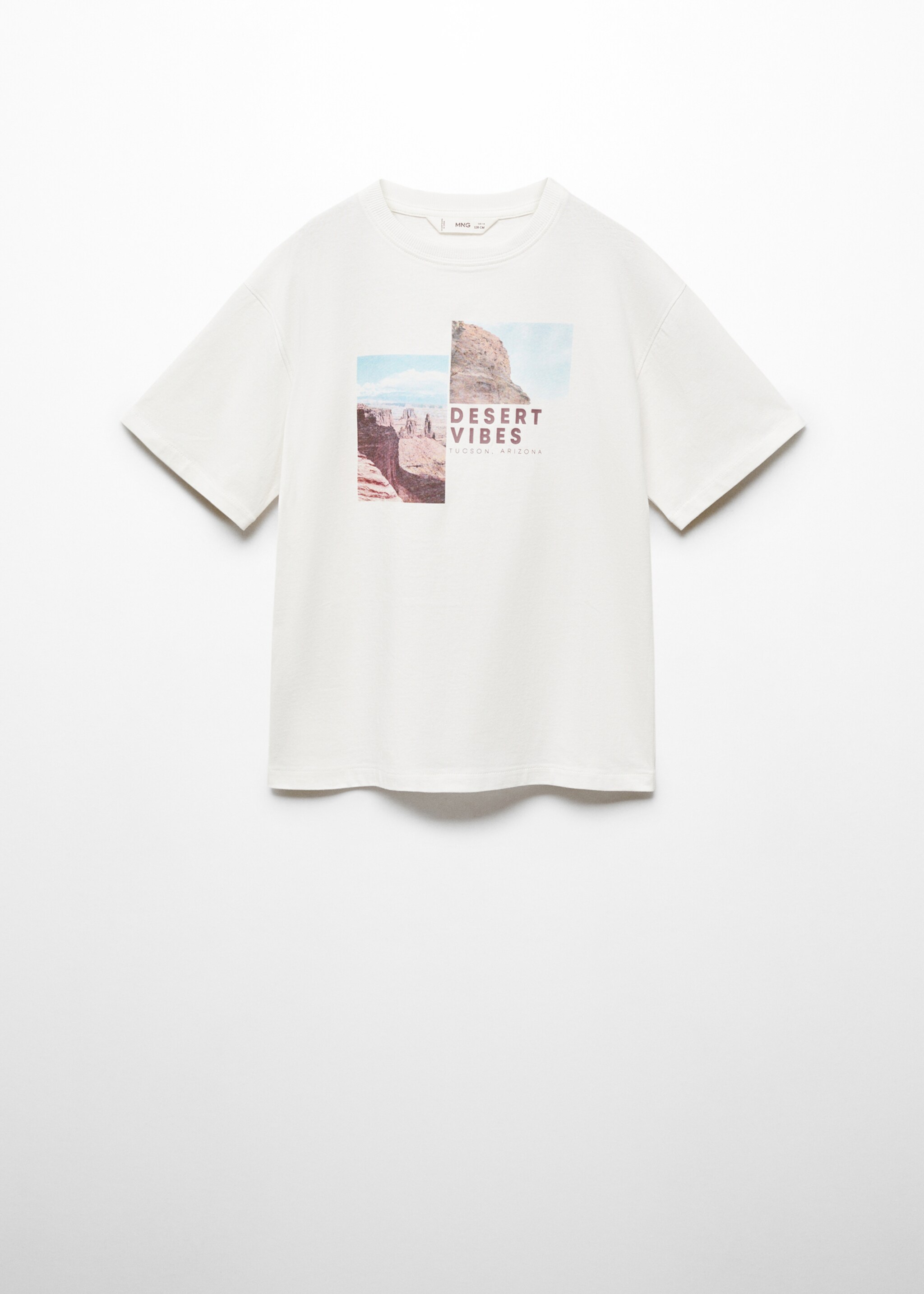 Printed cotton-blend T-shirt - Article without model