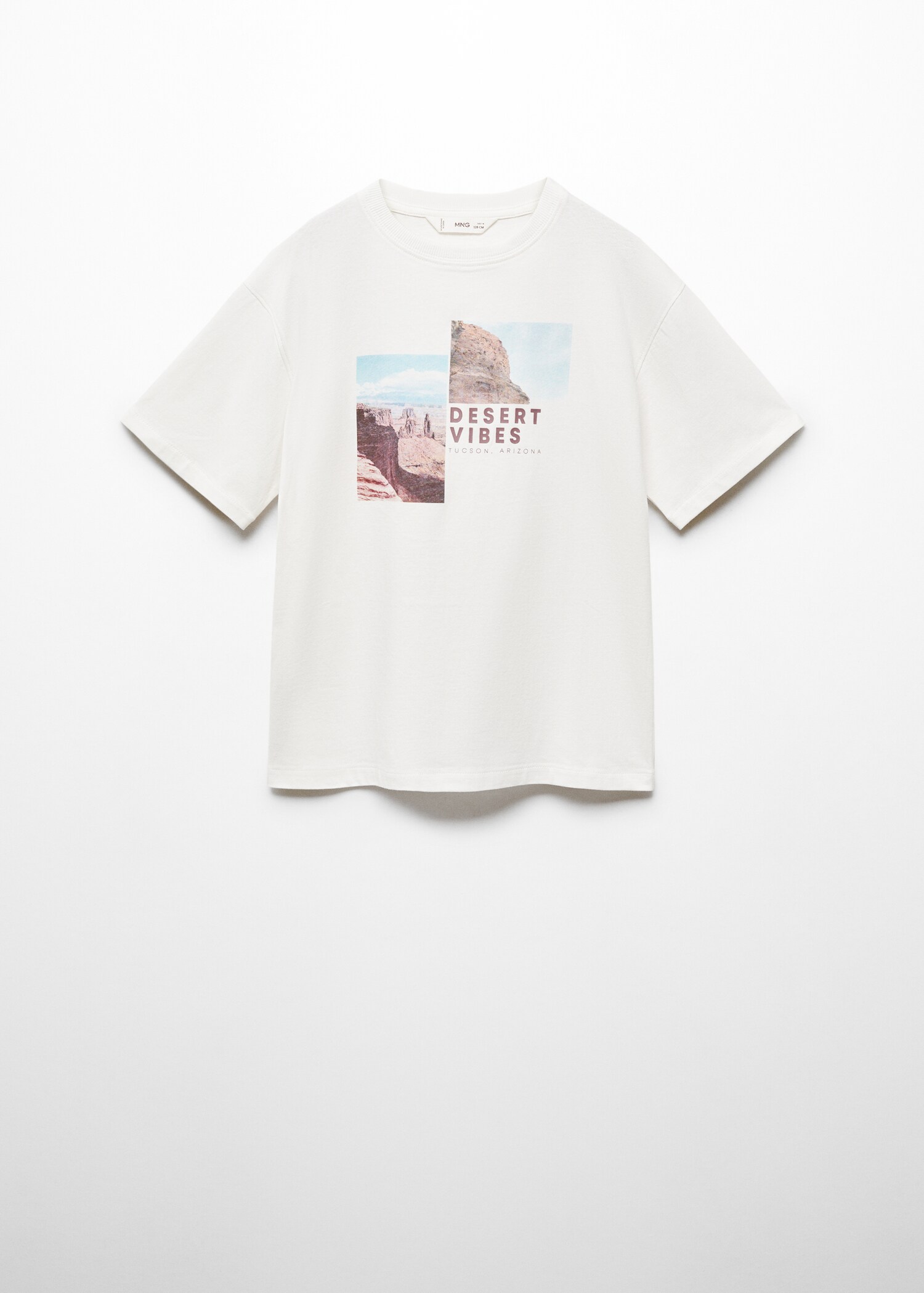 Printed cotton-blend T-shirt - Article without model