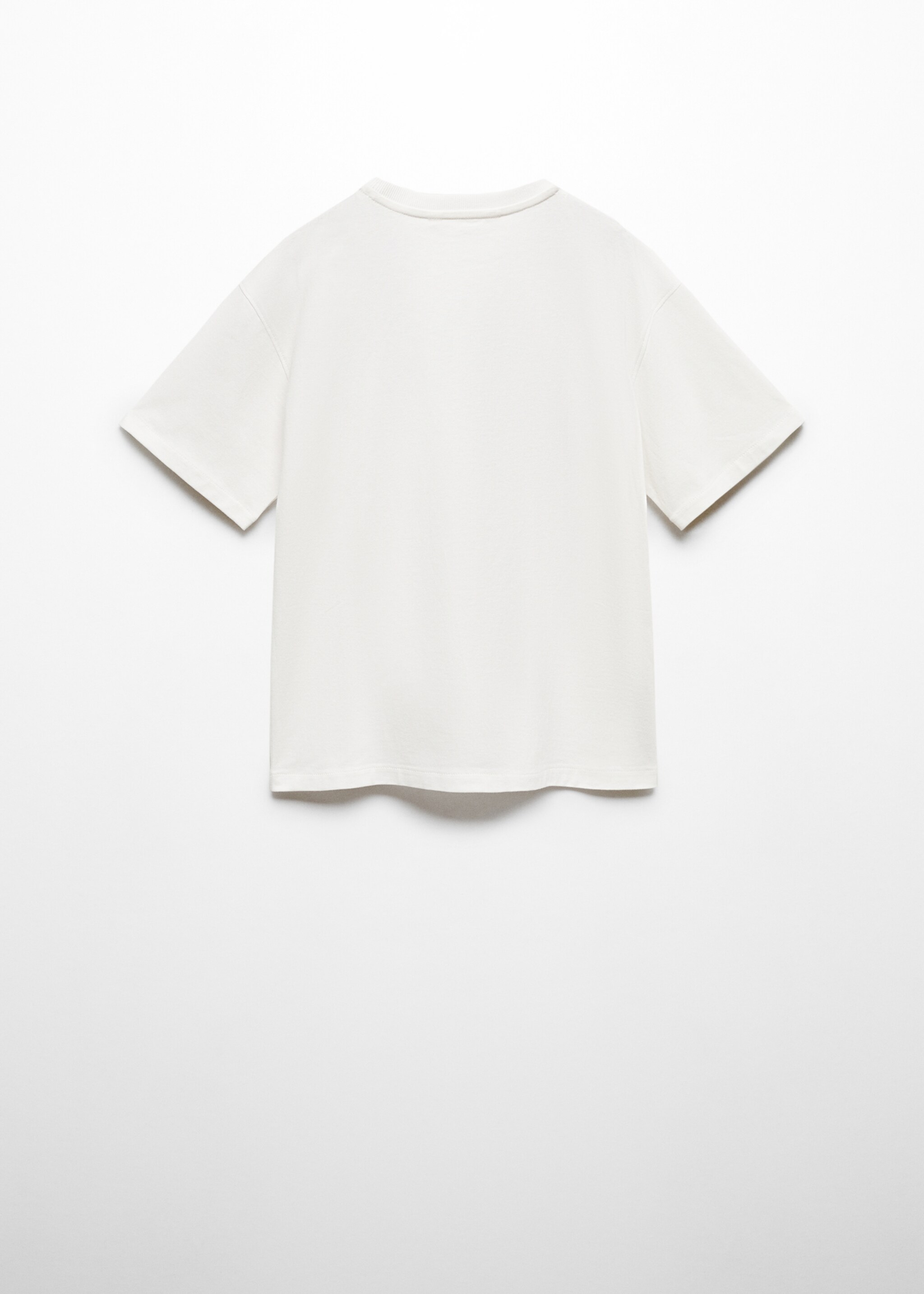 Printed cotton-blend T-shirt - Reverse of the article