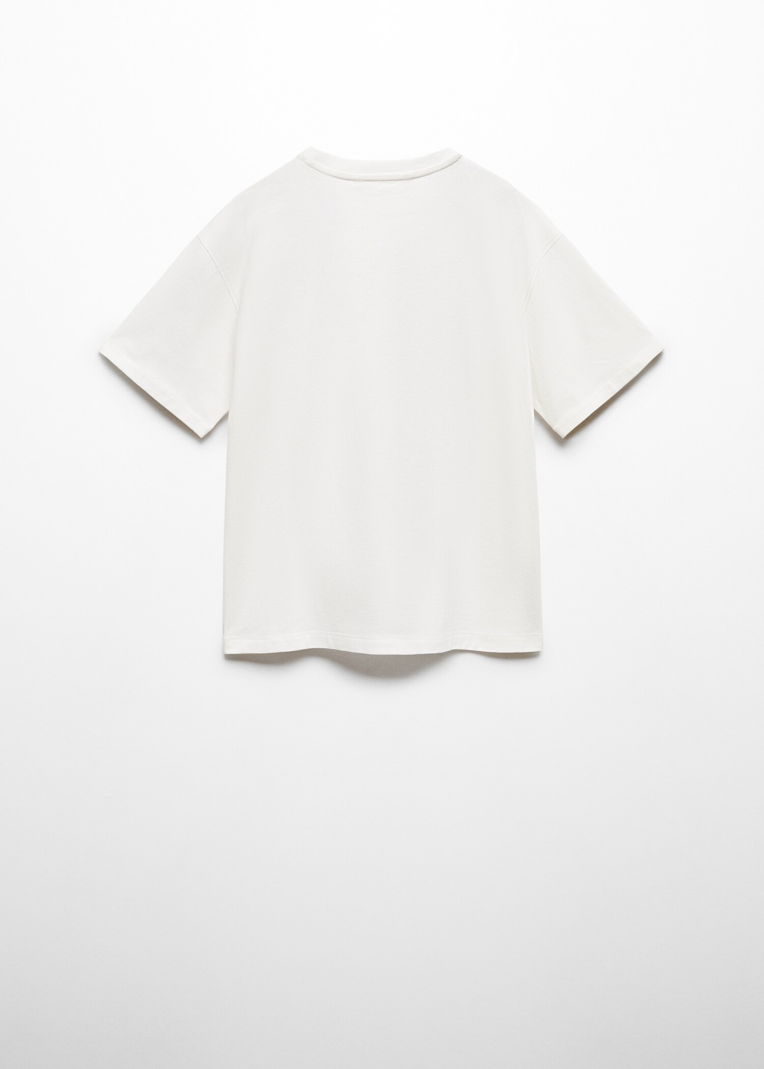 Printed cotton-blend T-shirt - Reverse of the article