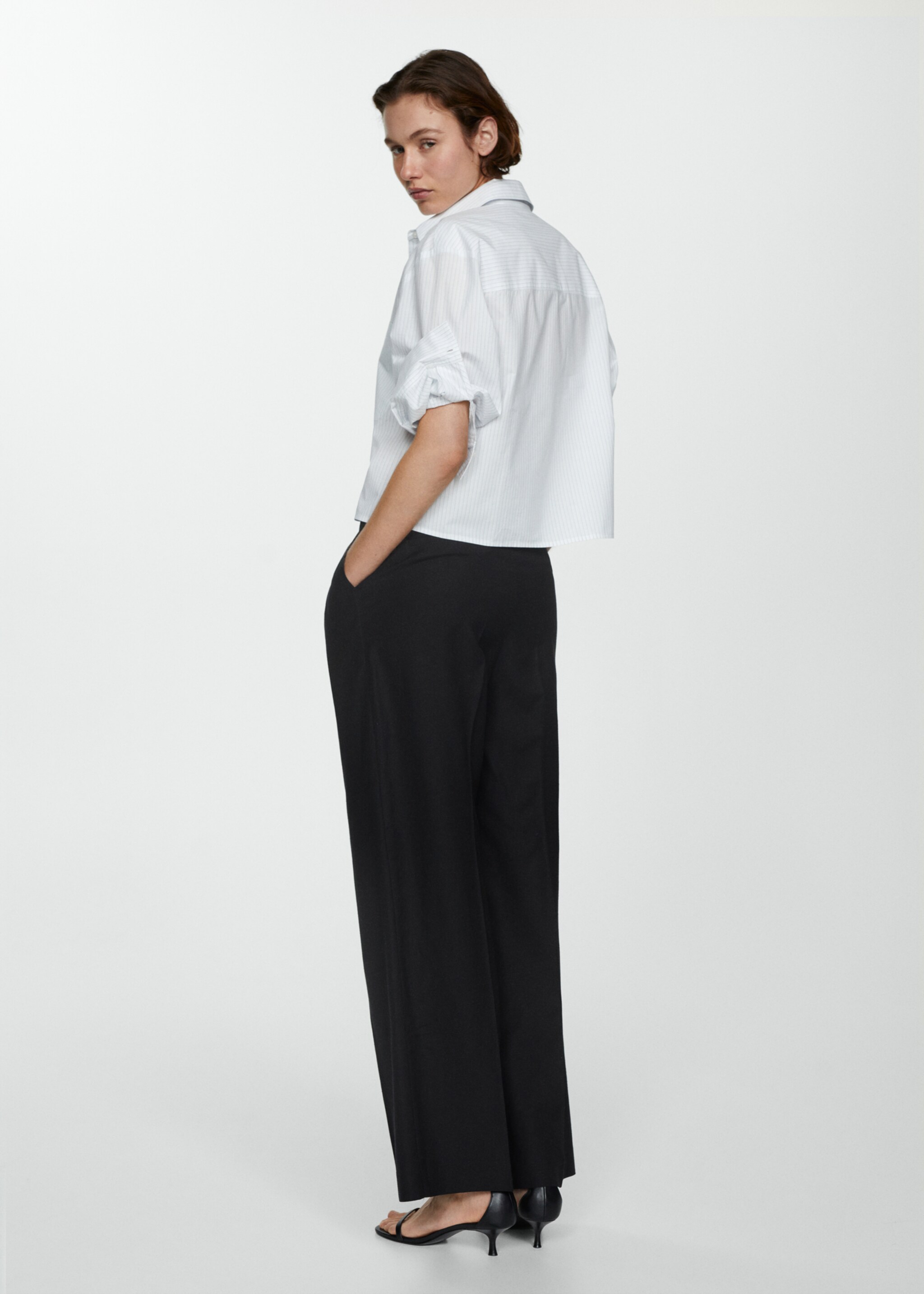 Chemise 100 % coton rayures - Verso de l’article