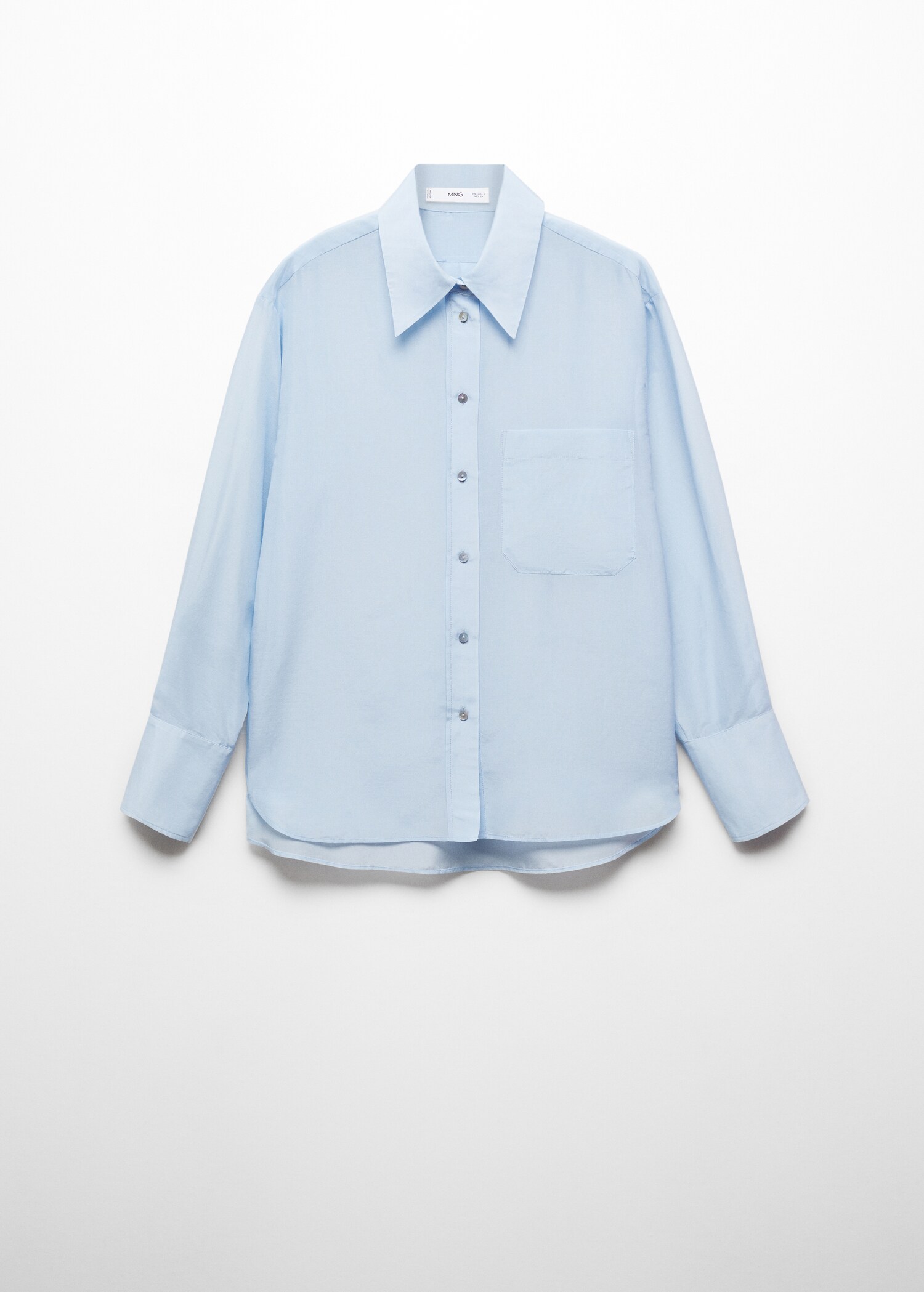 Oversized silk cotton shirt - Article without model