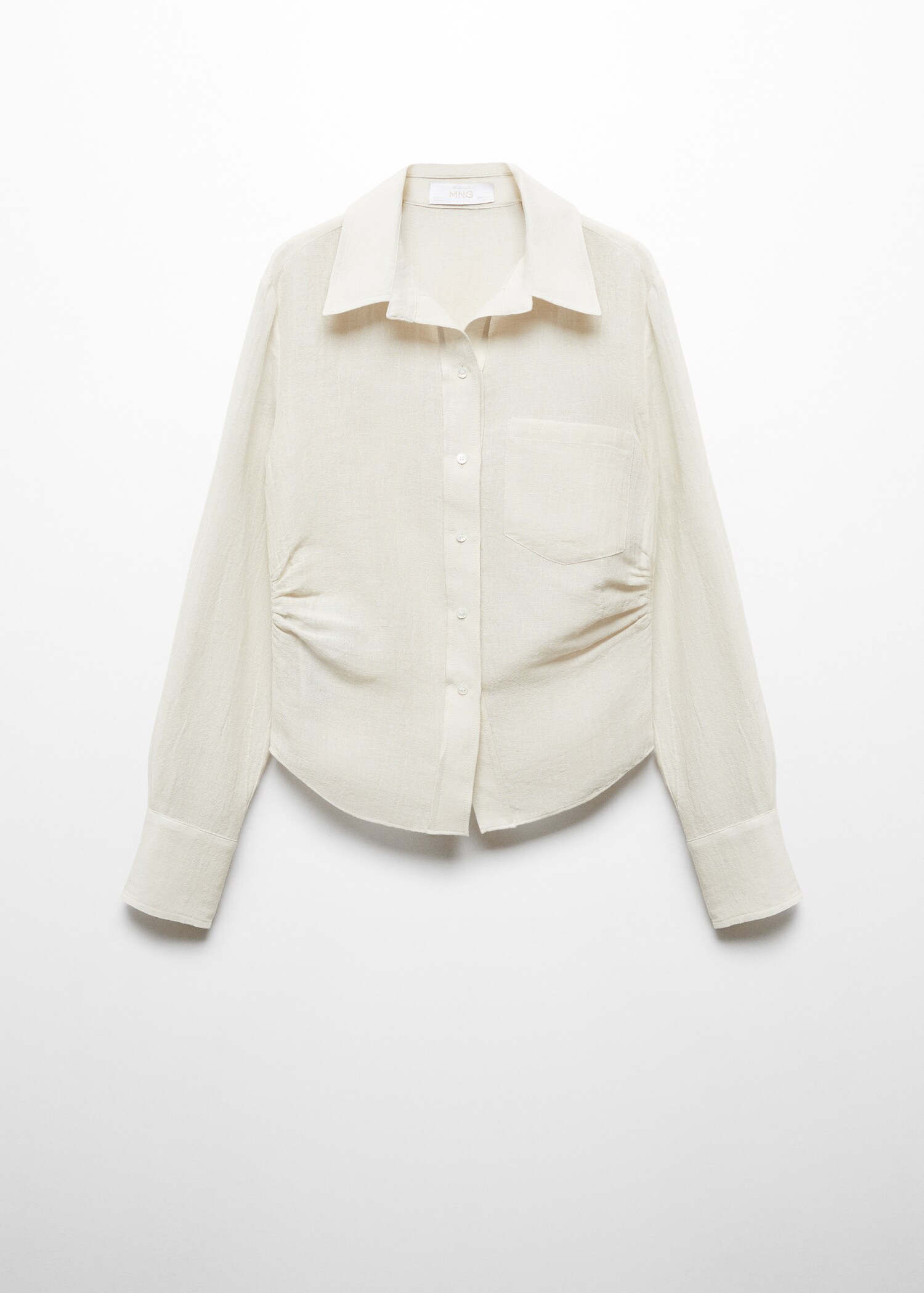 Chemise lin détail drapé - Article sans modèle