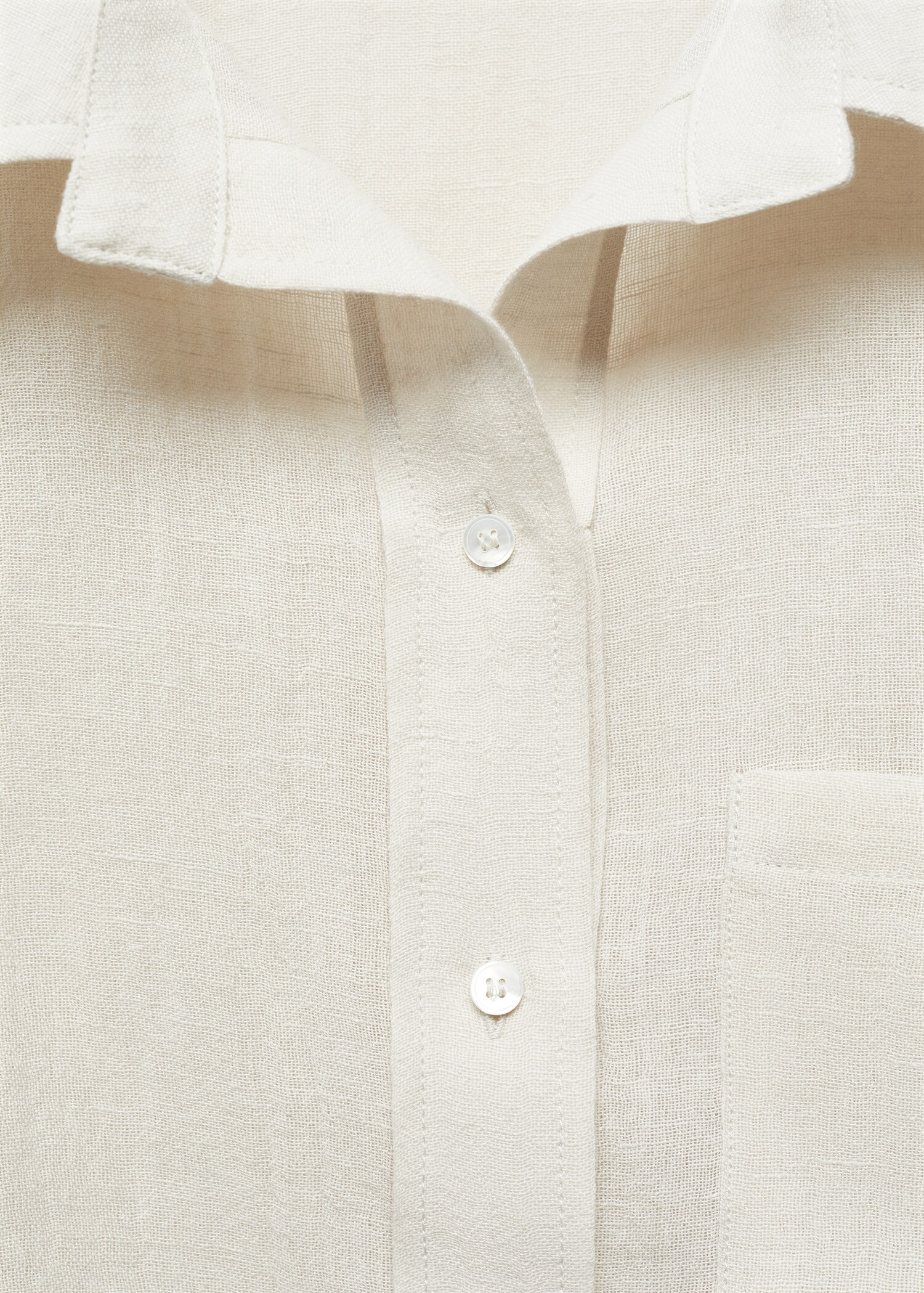 Chemise lin détail drapé - Détail de l'article 8