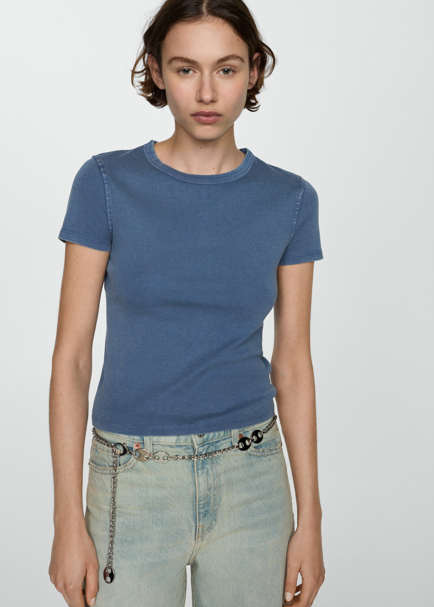 T-Shirt aus 100 % Baumwolle - Mittlere Ansicht