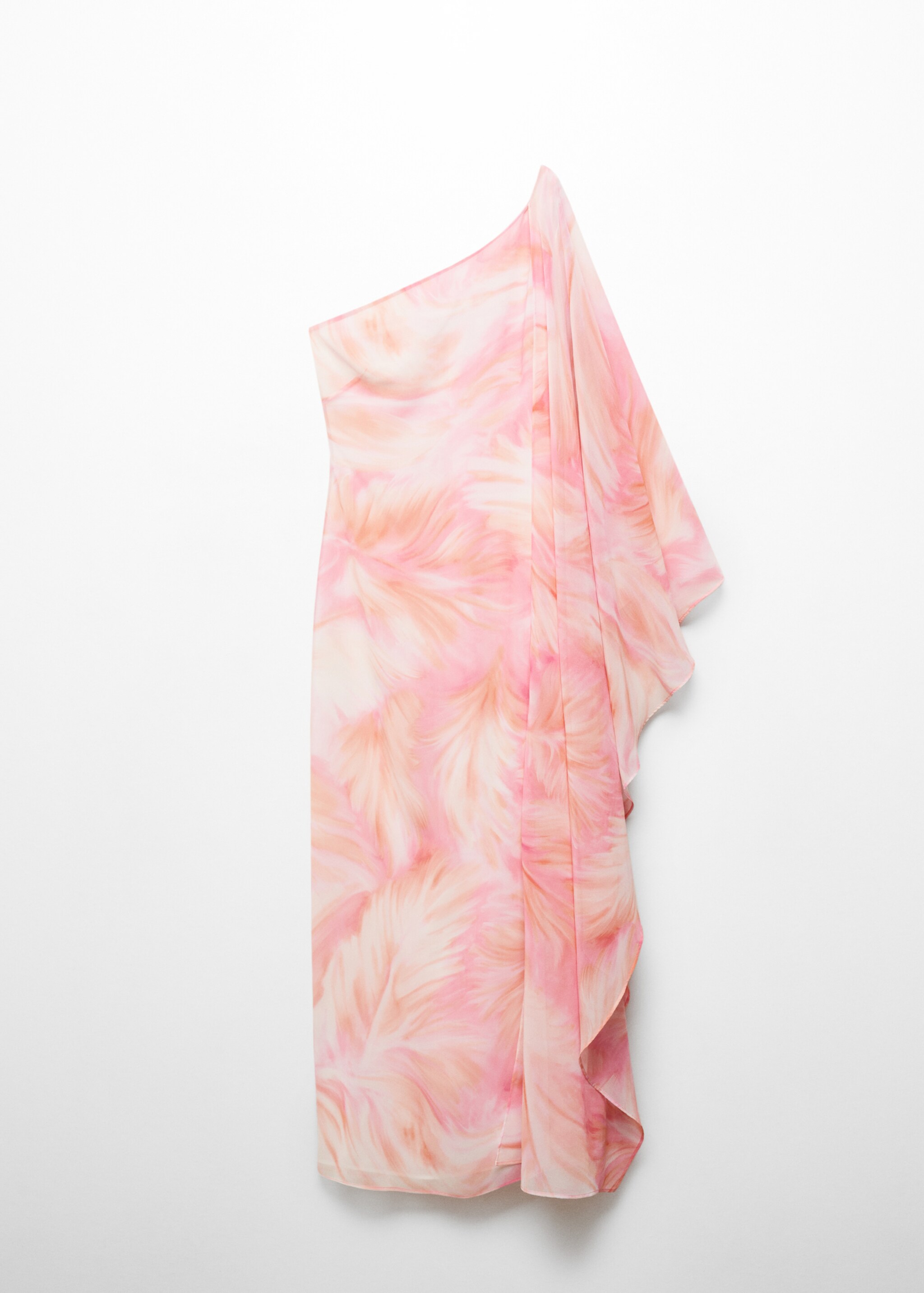 Printed dress with ruffled sleeves - Article without model