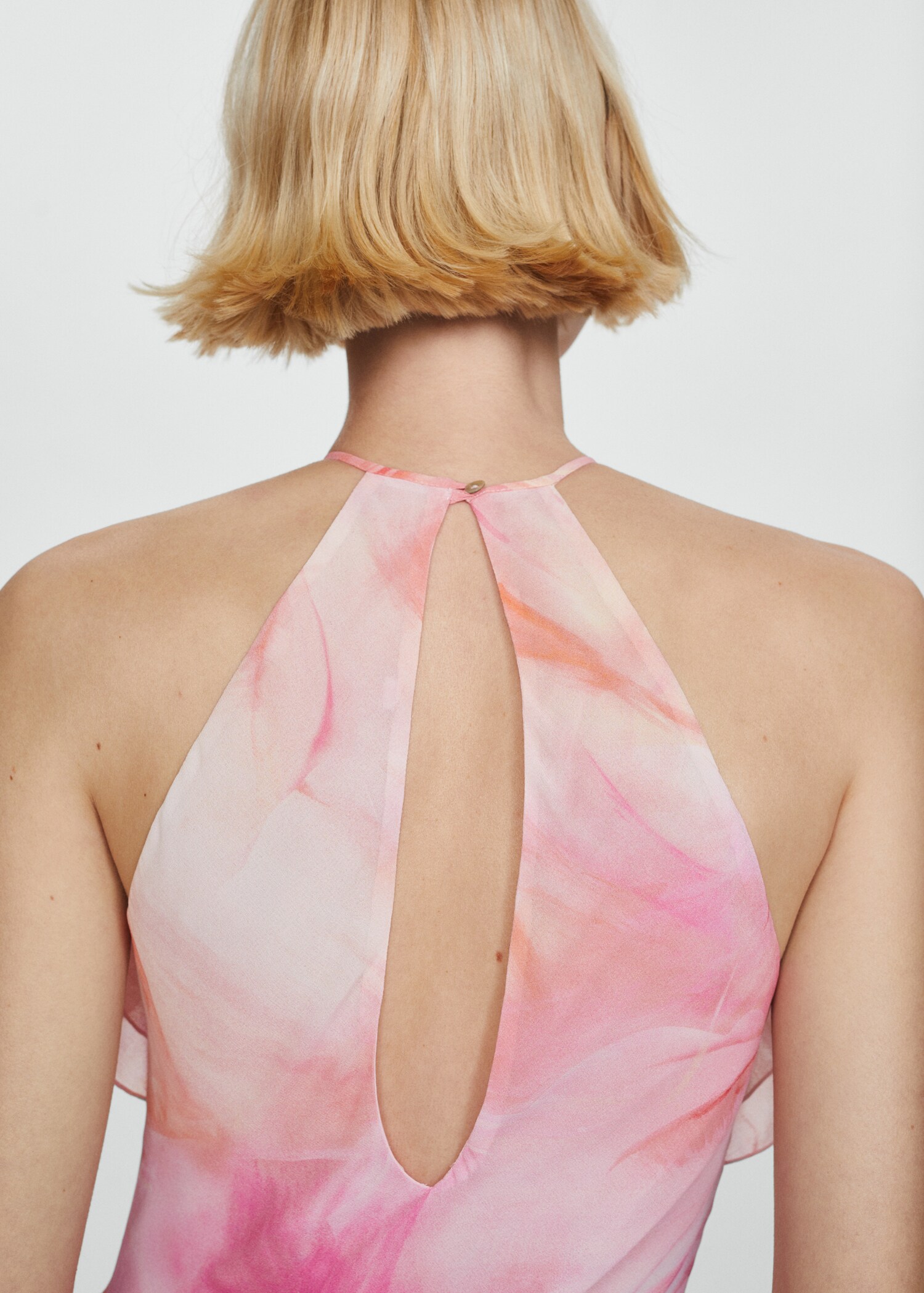 Ruffled floral print dress - Details of the article 6
