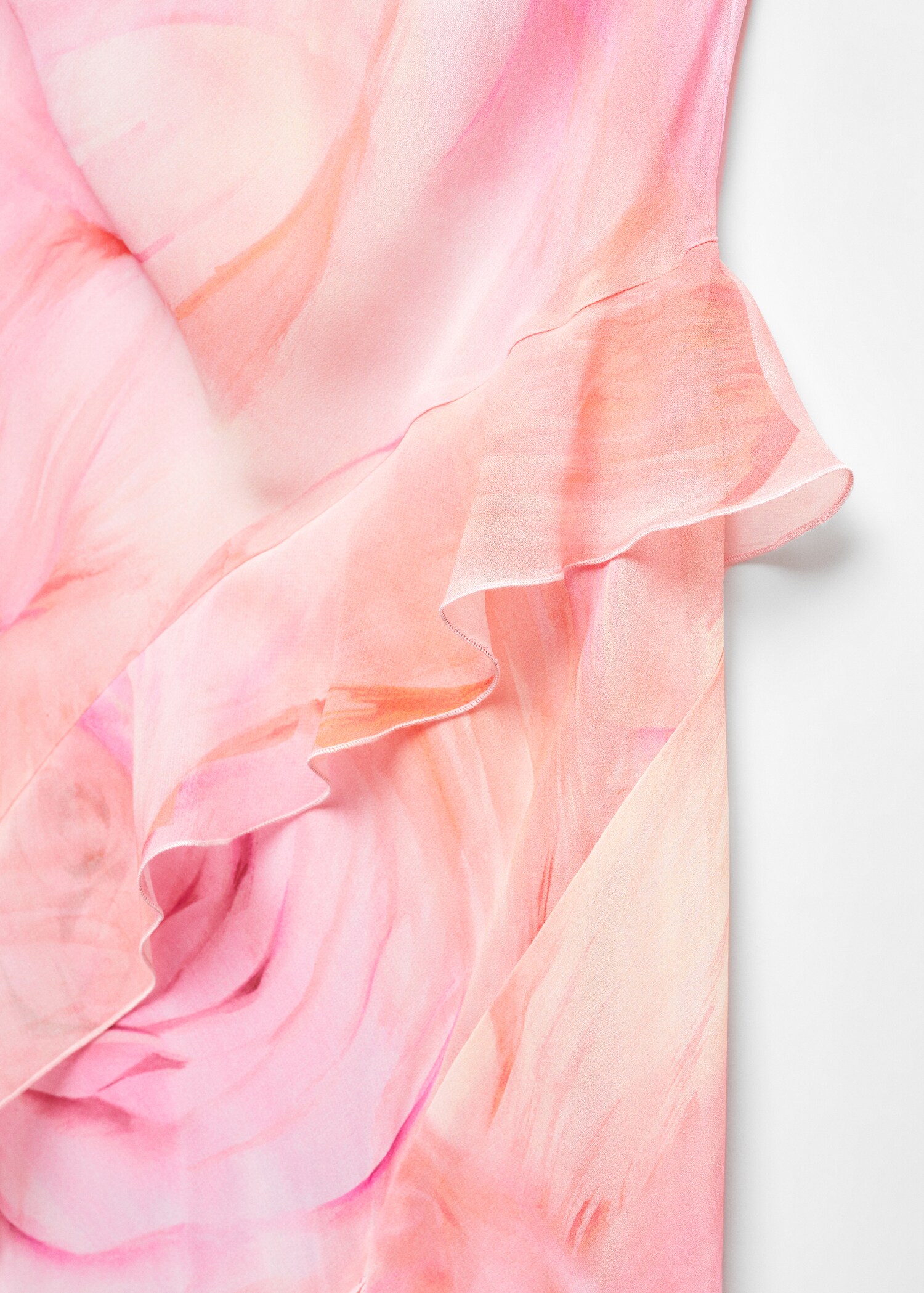 Ruffled floral print dress - Details of the article 8