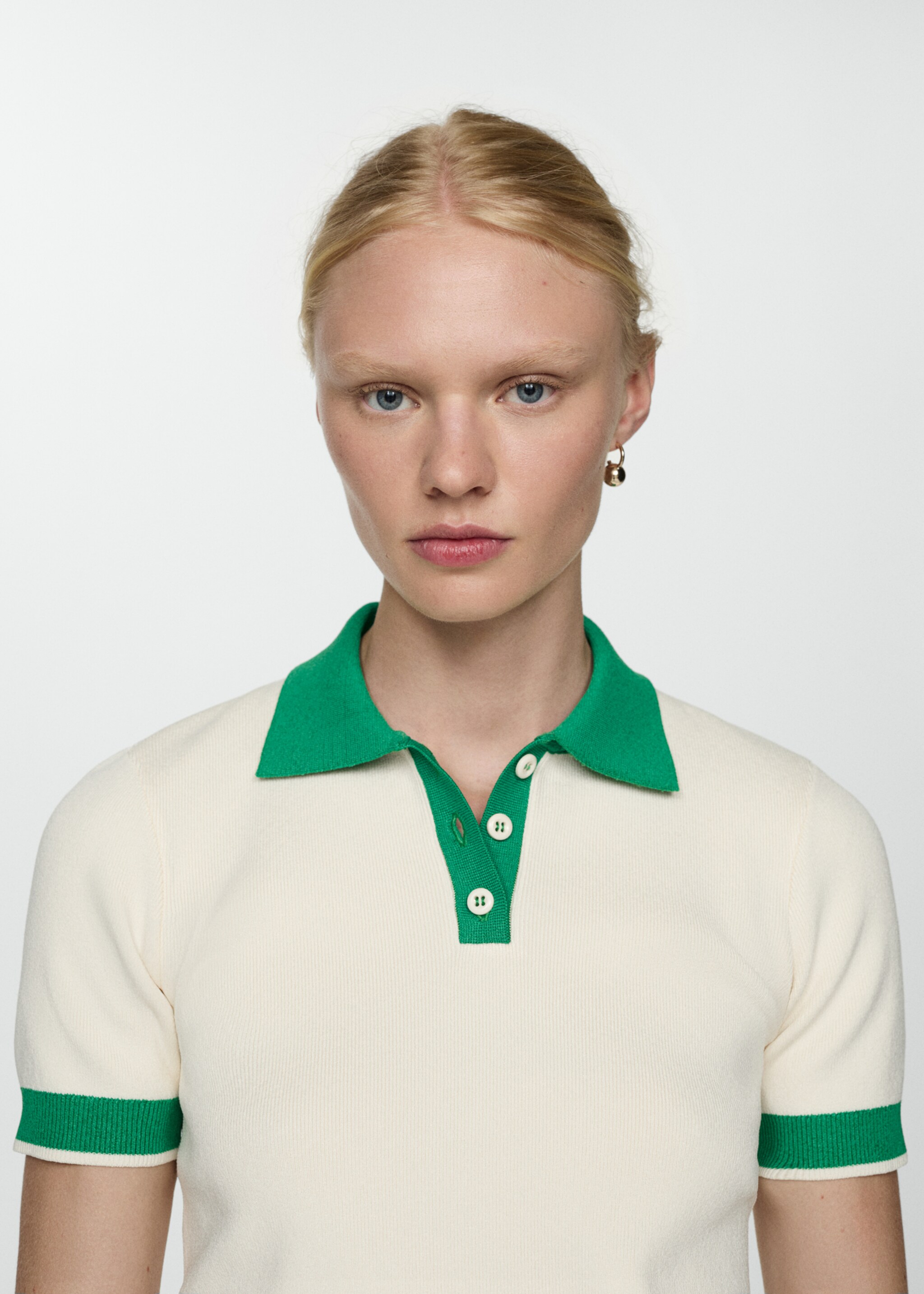 Pull-over maille col polo - Détail de l'article 1