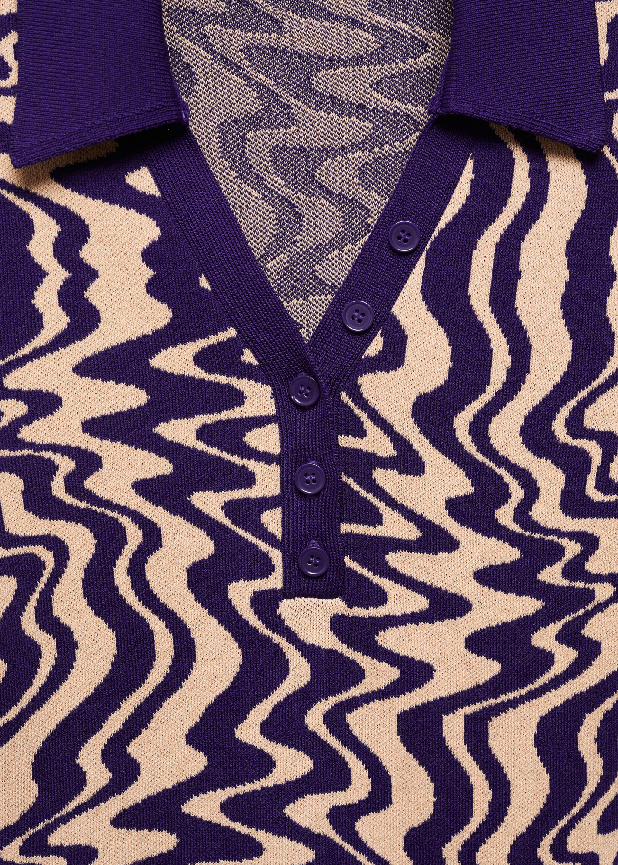 Knitted polo-neck sweater - Details of the article 8