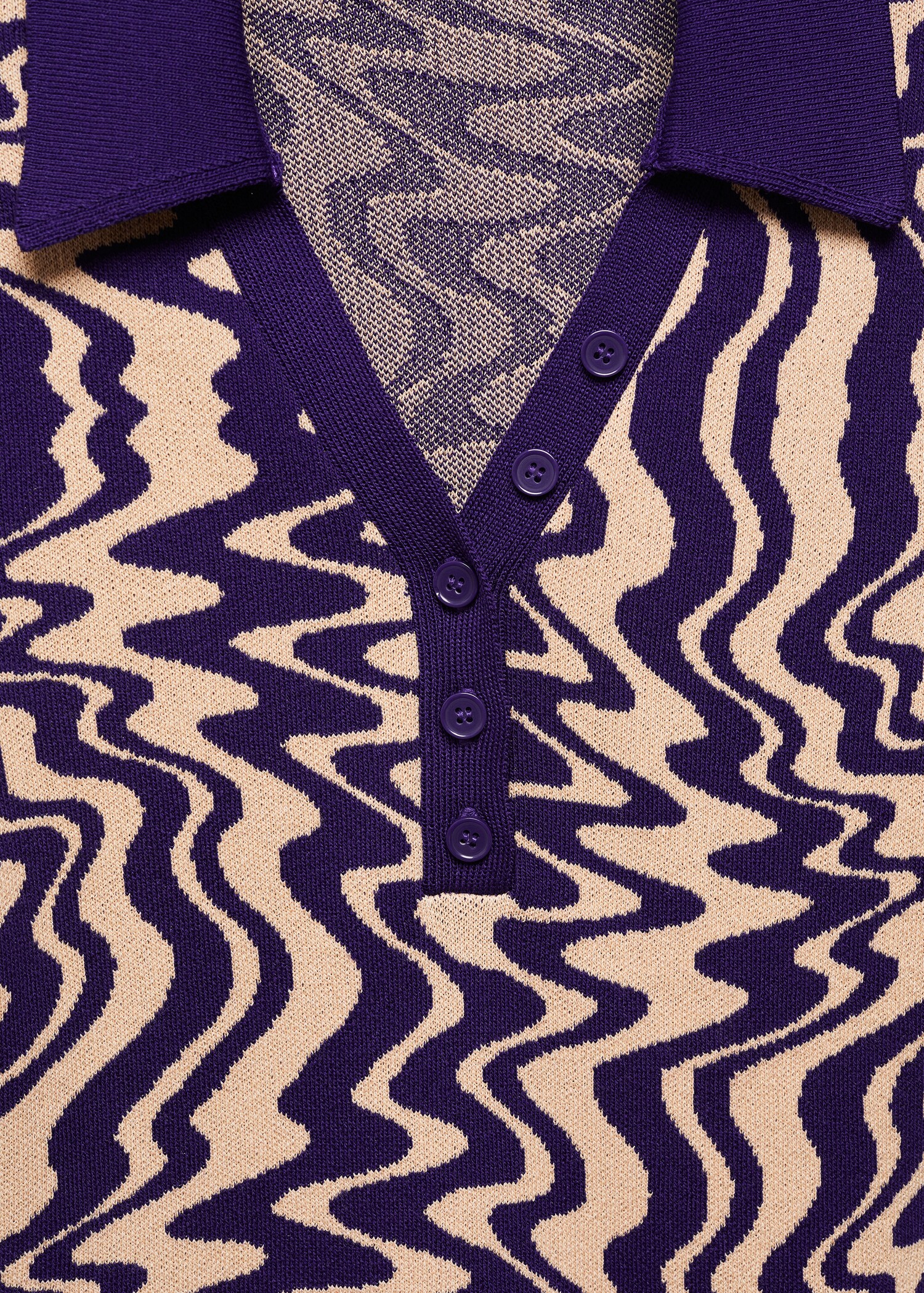 Knitted polo-neck sweater - Details of the article 8