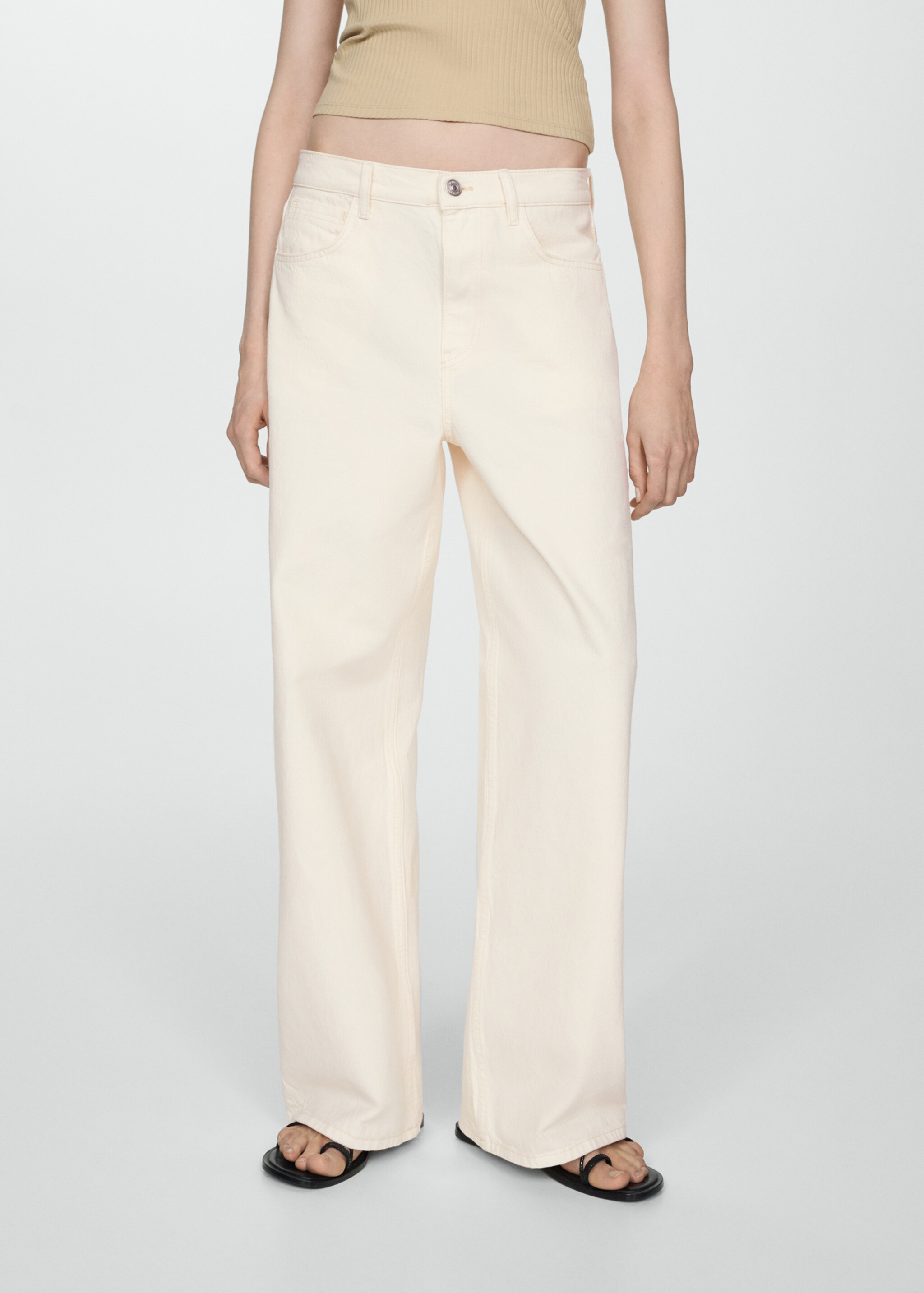 Low-rise loose-fit wideleg jeans - Medium plane