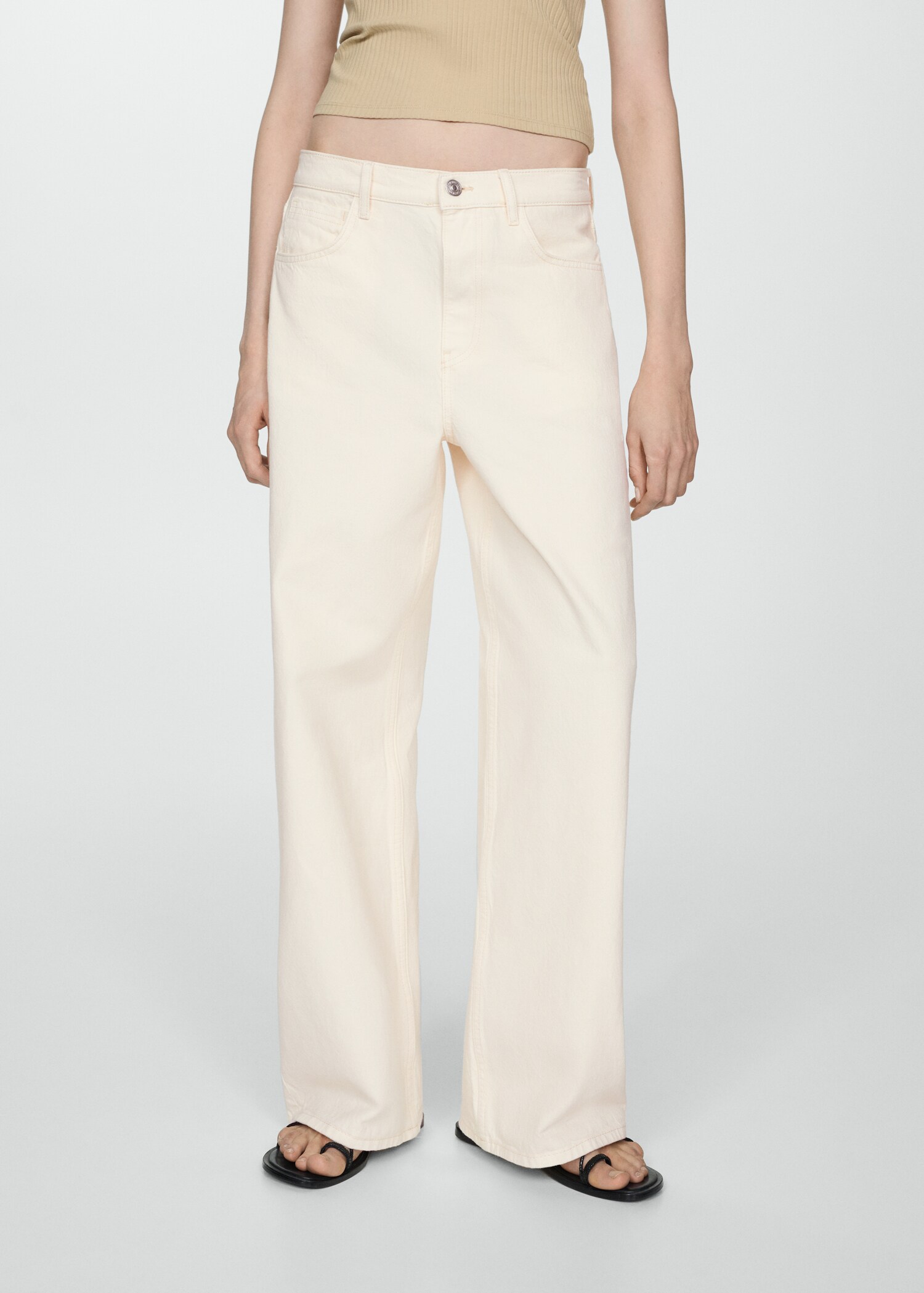 Low-rise loose-fit wideleg jeans - Medium plane