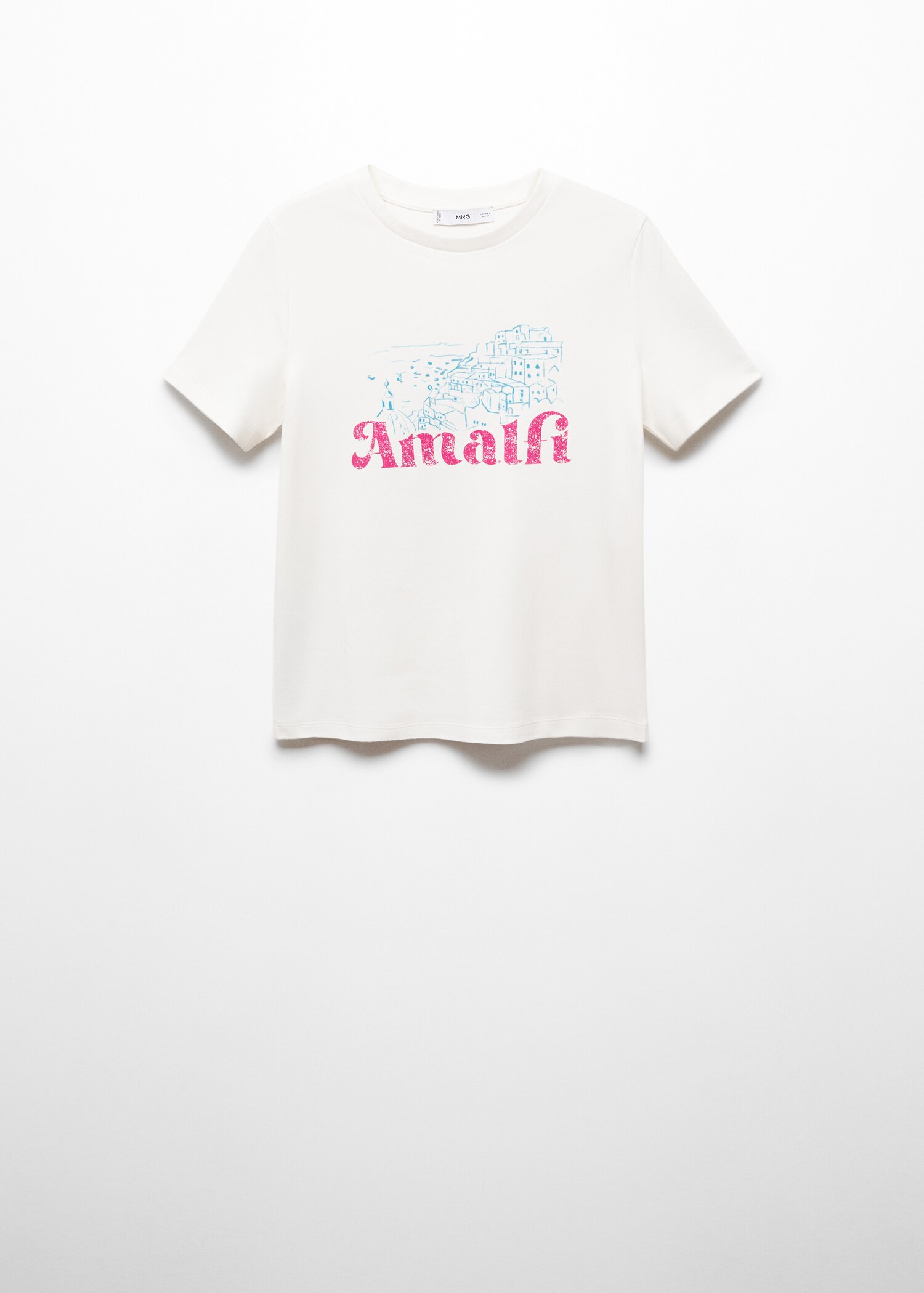 100% cotton t-shirt with printed message - Article without model
