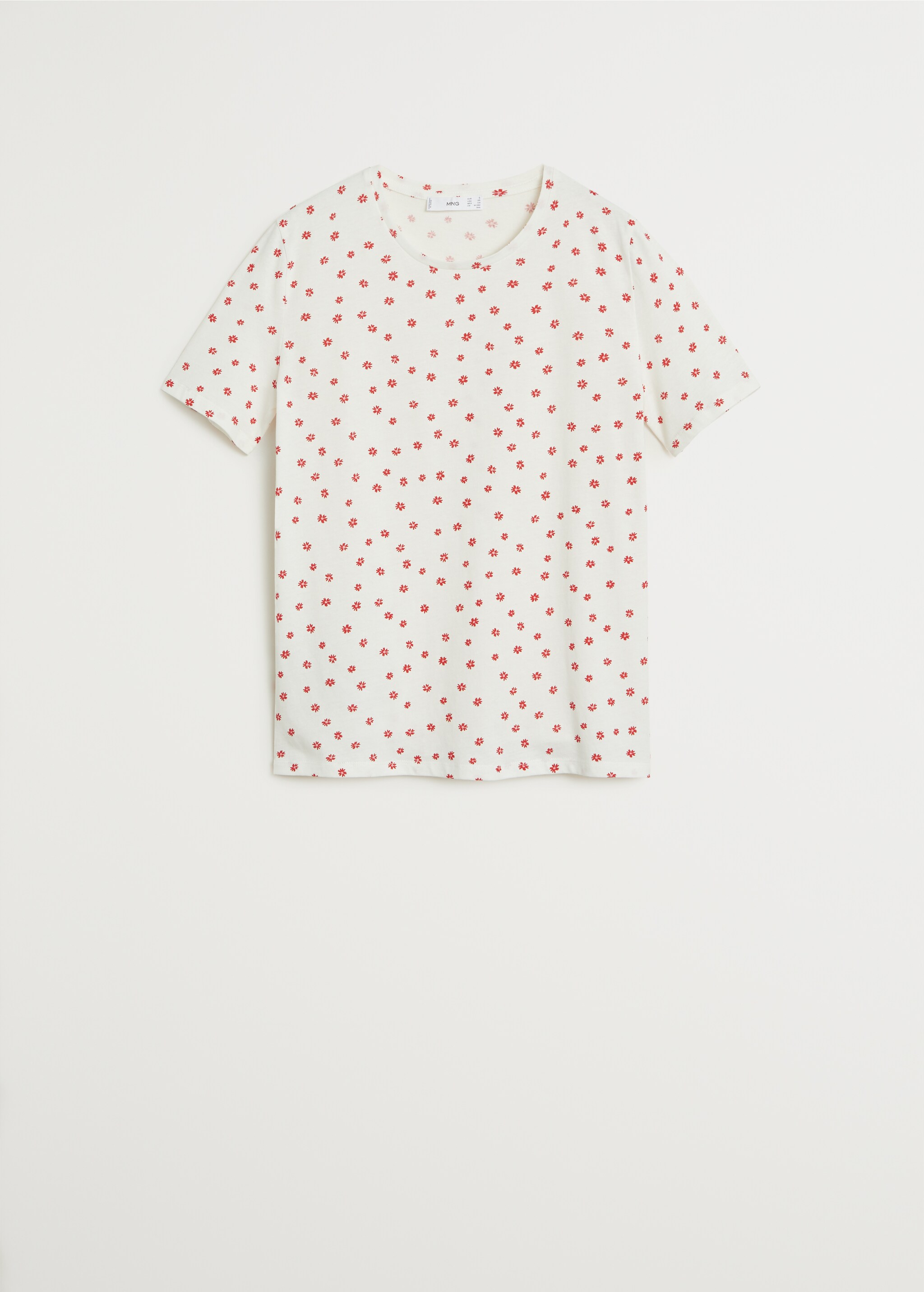 Printed cotton-blend t-shirt - Article without model