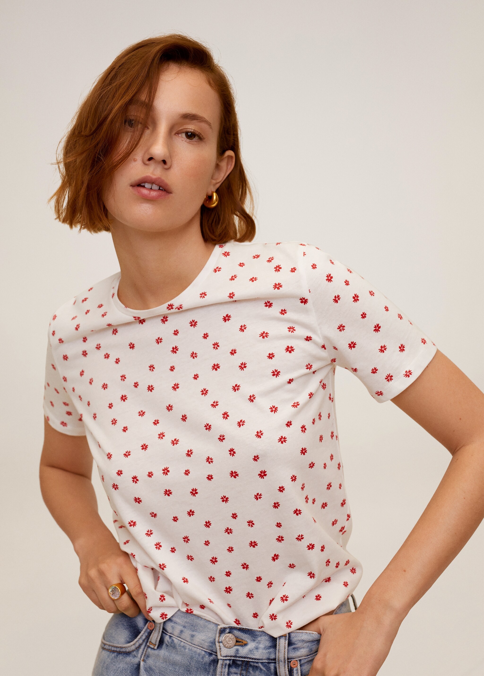 Printed cotton-blend t-shirt - Details of the article 2
