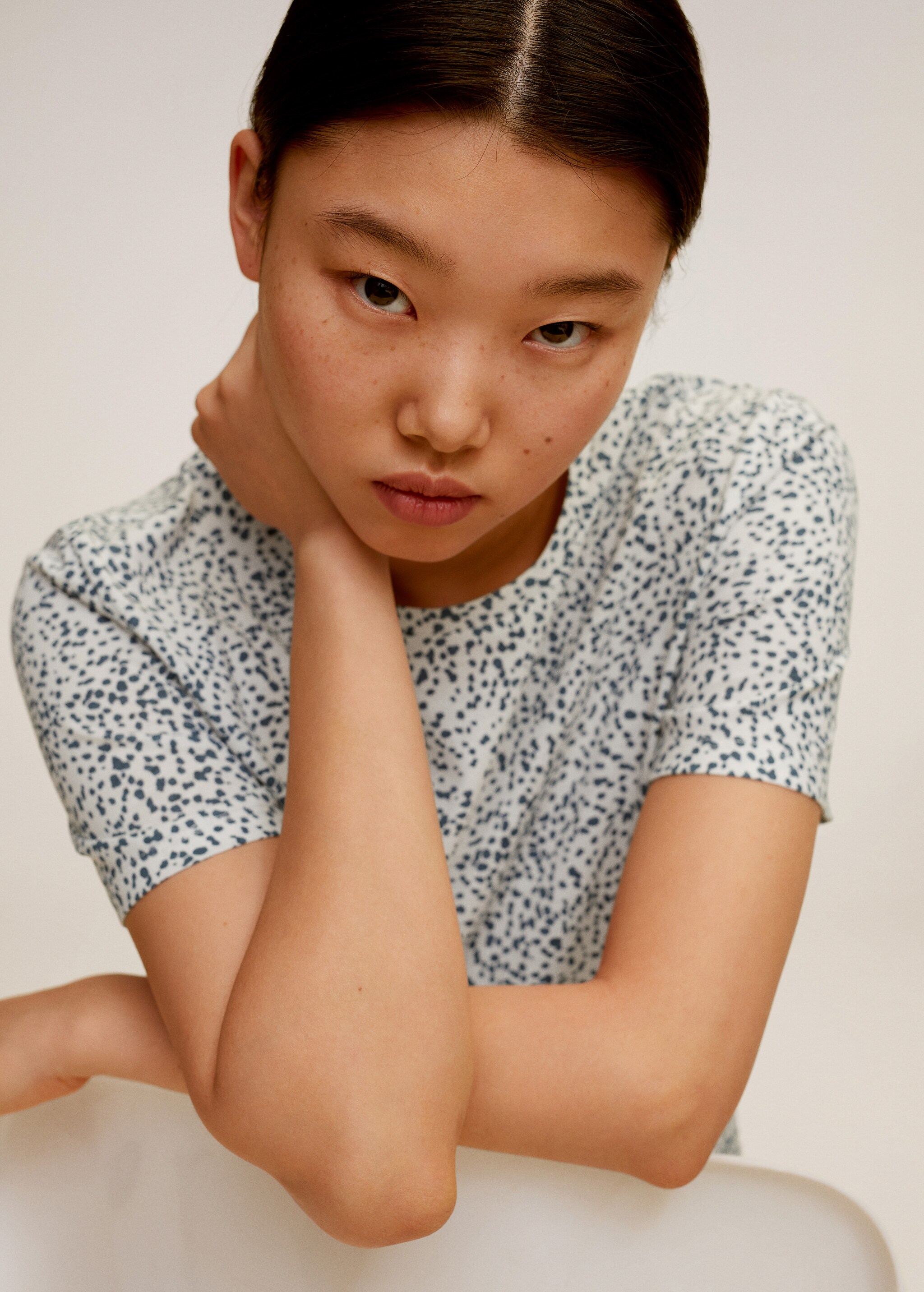 Printed cotton-blend t-shirt - Details of the article 2