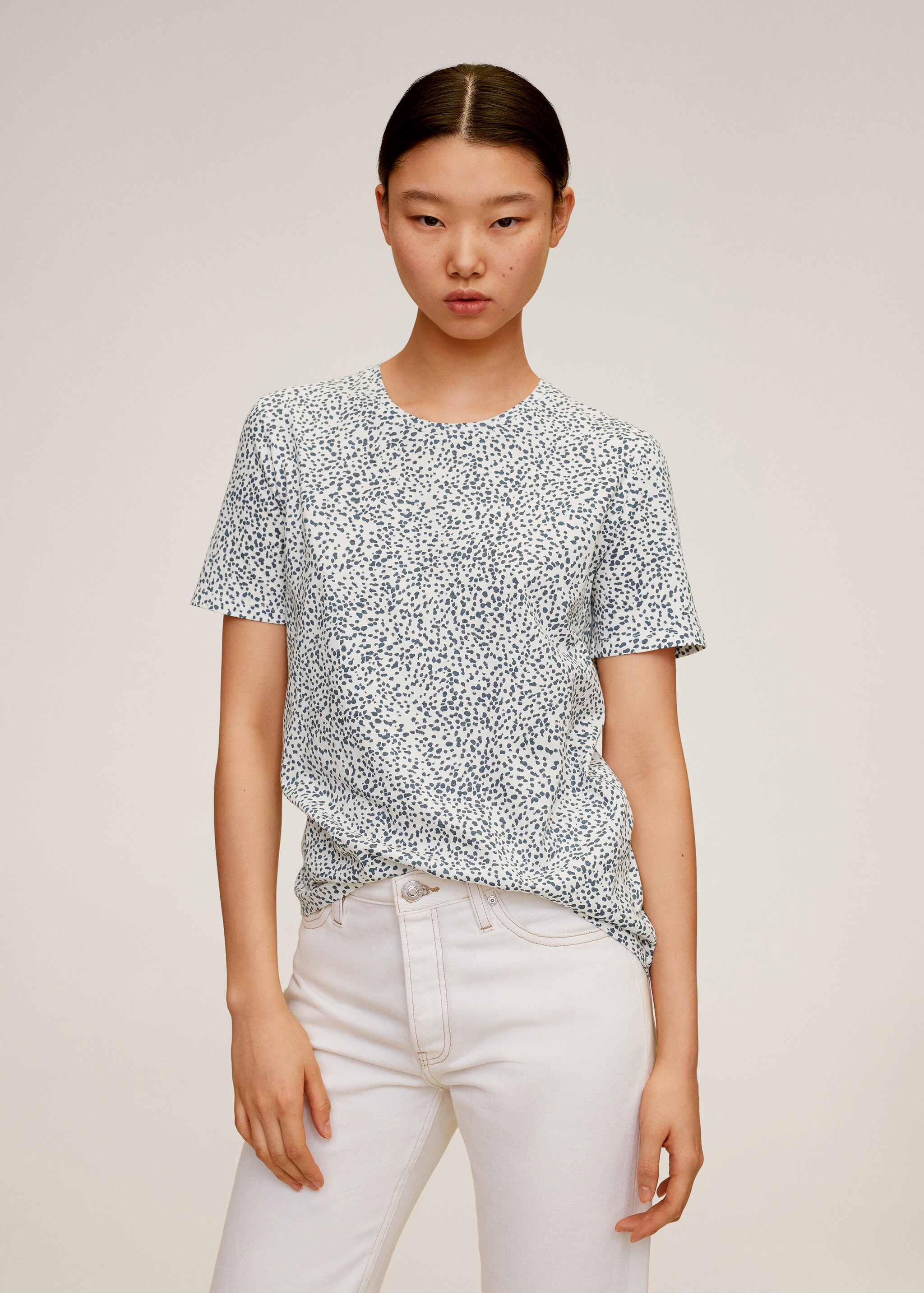 Printed cotton-blend t-shirt - Details of the article 3